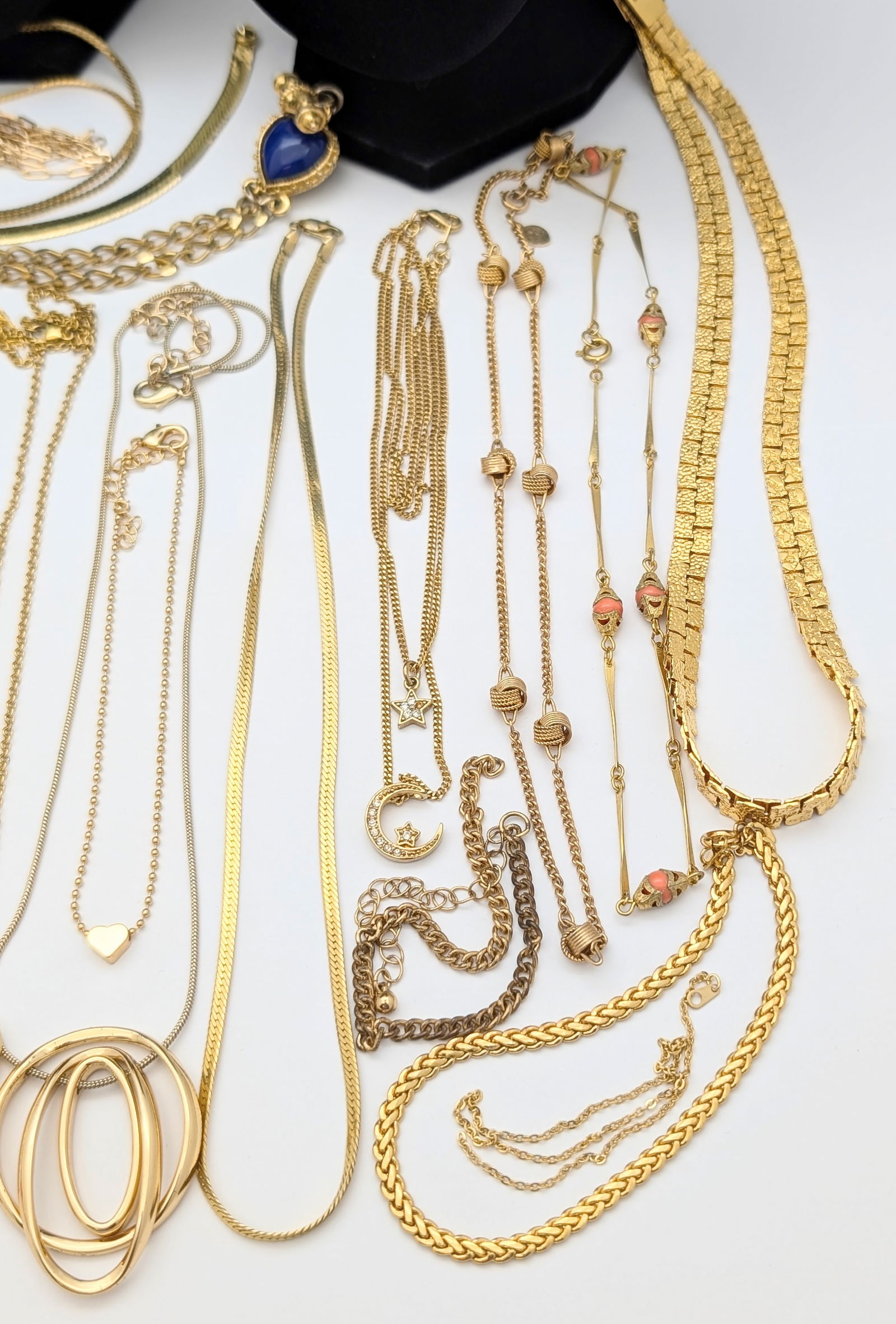 Large Lot of Gold tone Ladies Costume Jewelry - Necklaces, Bracelets, etc. - 6
