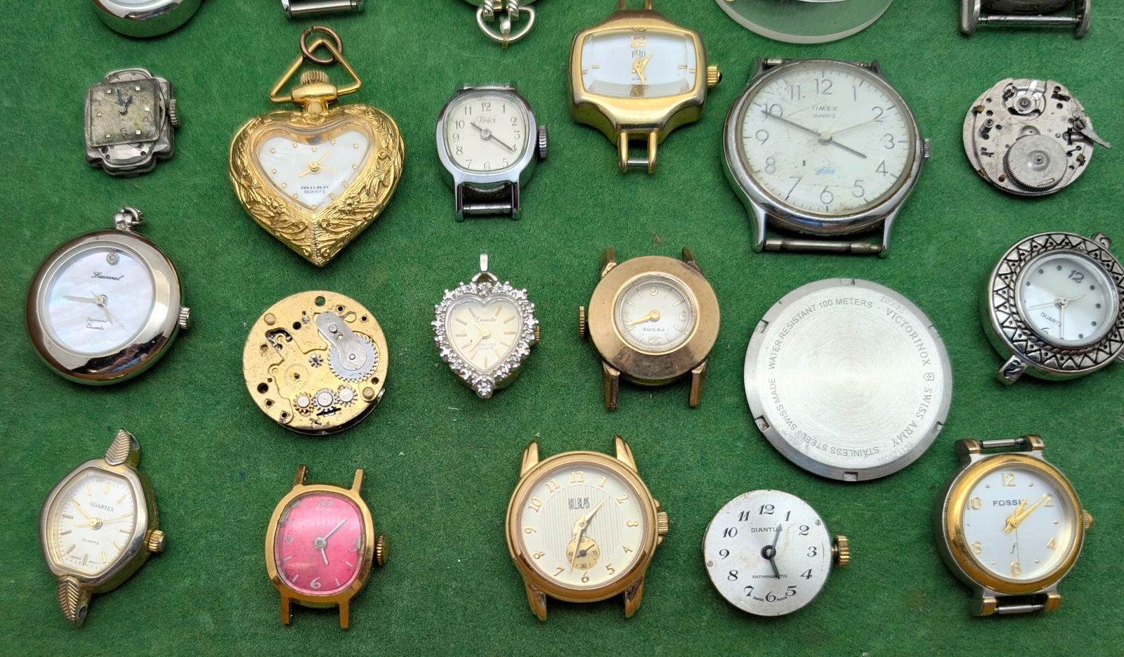 Large Lot of Watch Faces- Geneva, Timex, Fossil, ect - 2