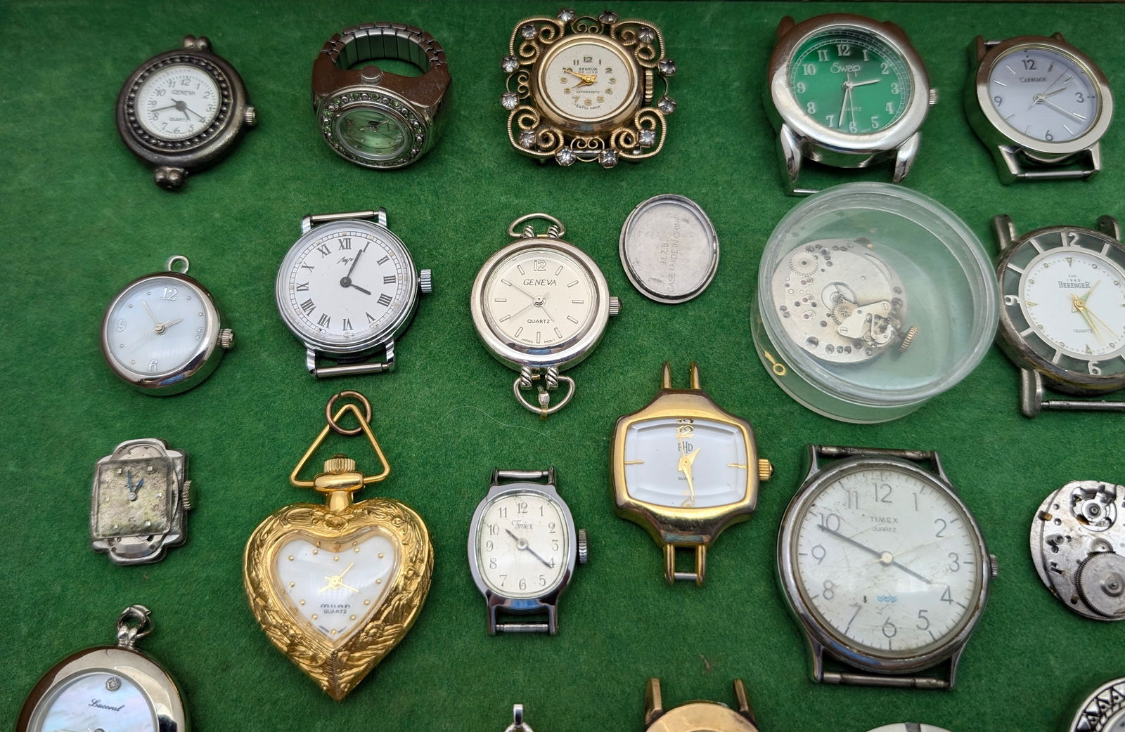 Large Lot of Watch Faces- Geneva, Timex, Fossil, ect - 3