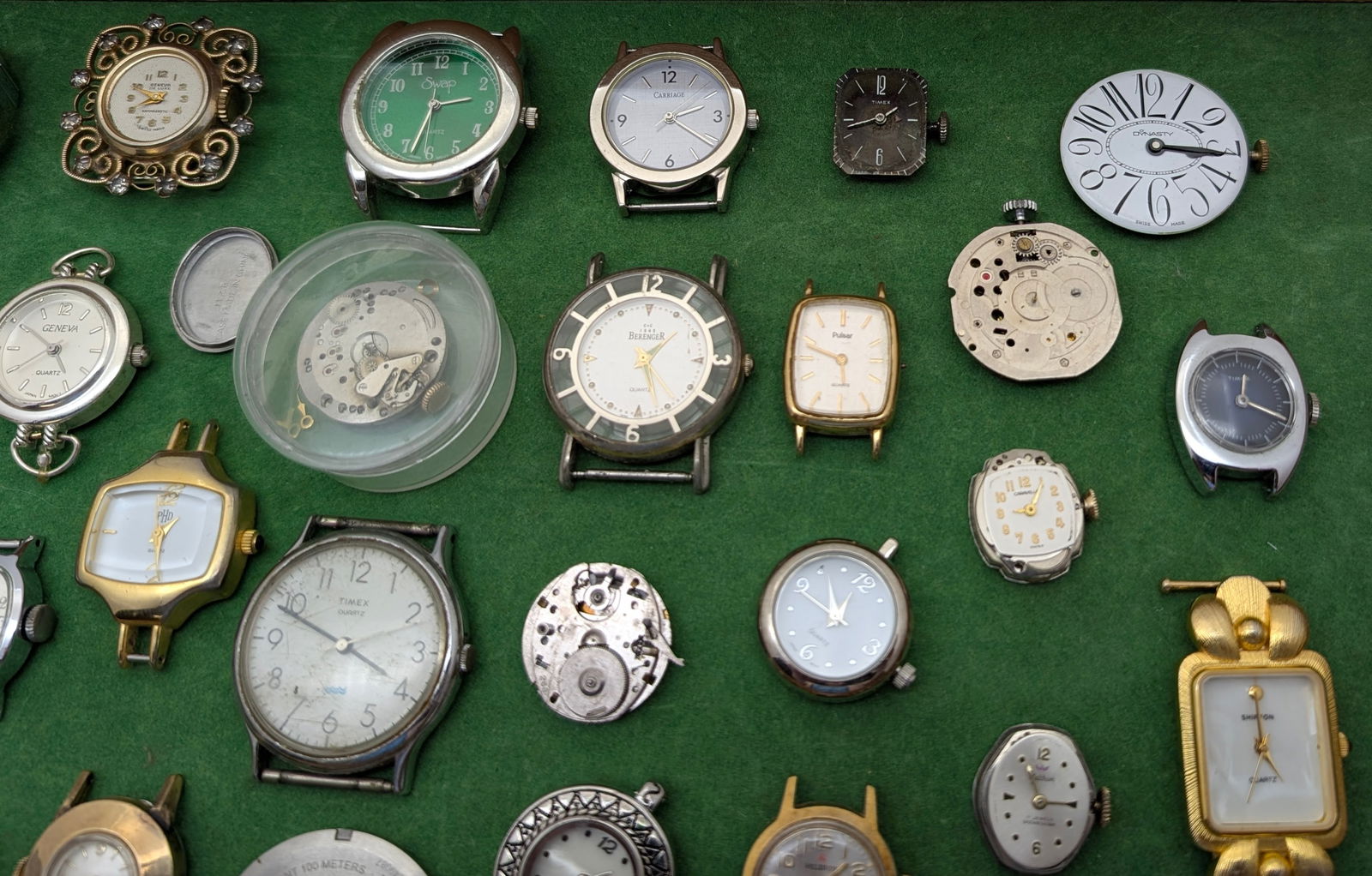Large Lot of Watch Faces- Geneva, Timex, Fossil, ect - 4