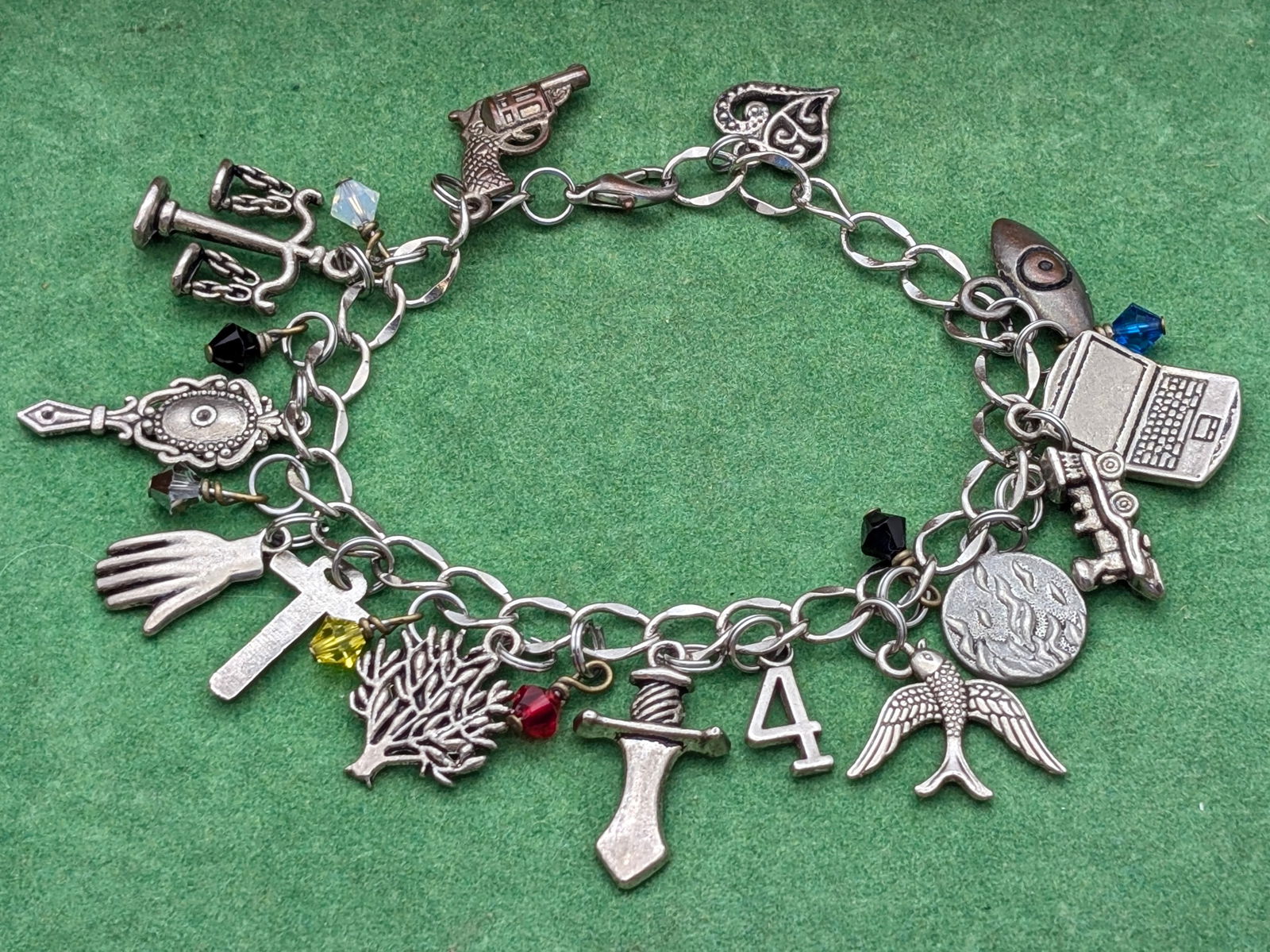 Large Lot of Silver Toned Ladies Bracelets- Bangles, Charm, Cuffs, ect - 4