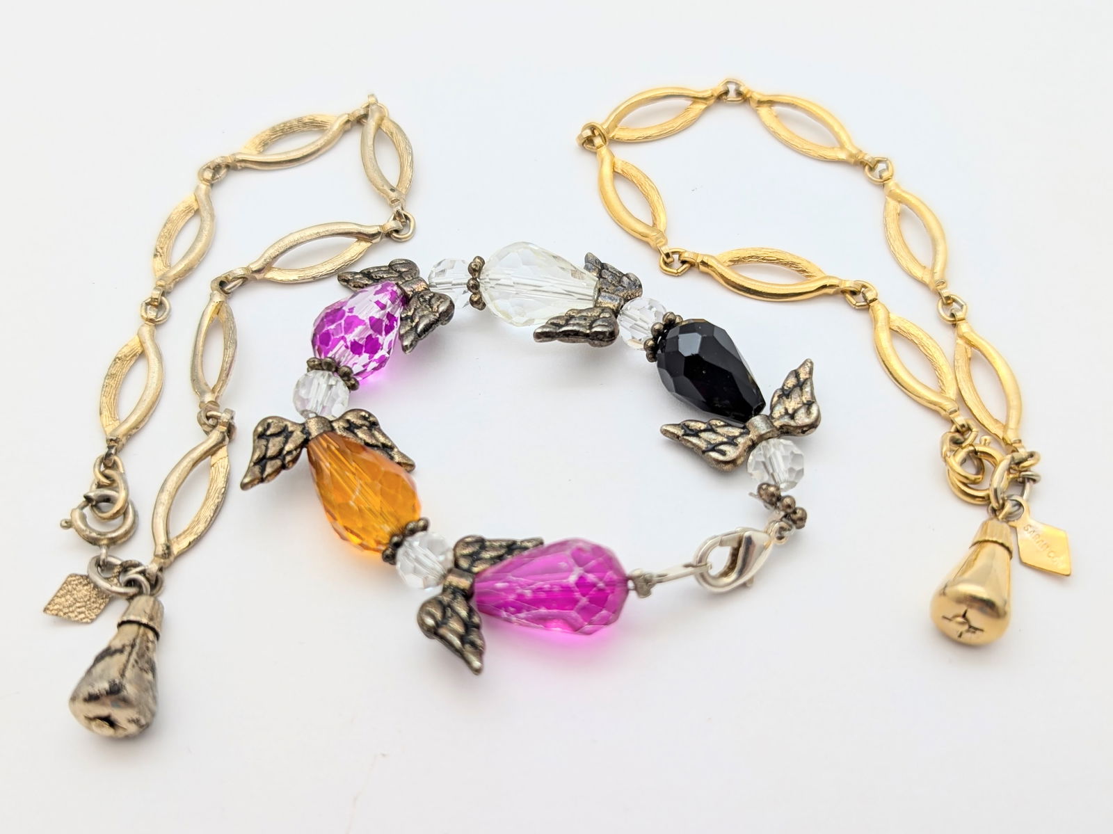 Large Lot of Ladies Bracelets- Cuff, Floral, Rhinestones, ect - 6