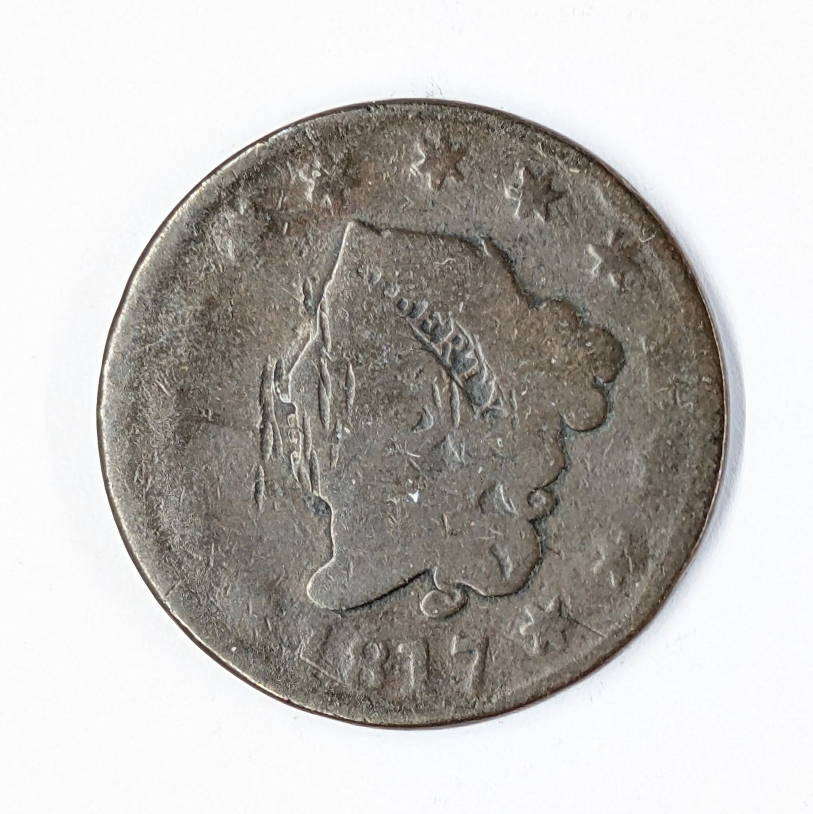 1817 Matron Head Large Cent: Coin
