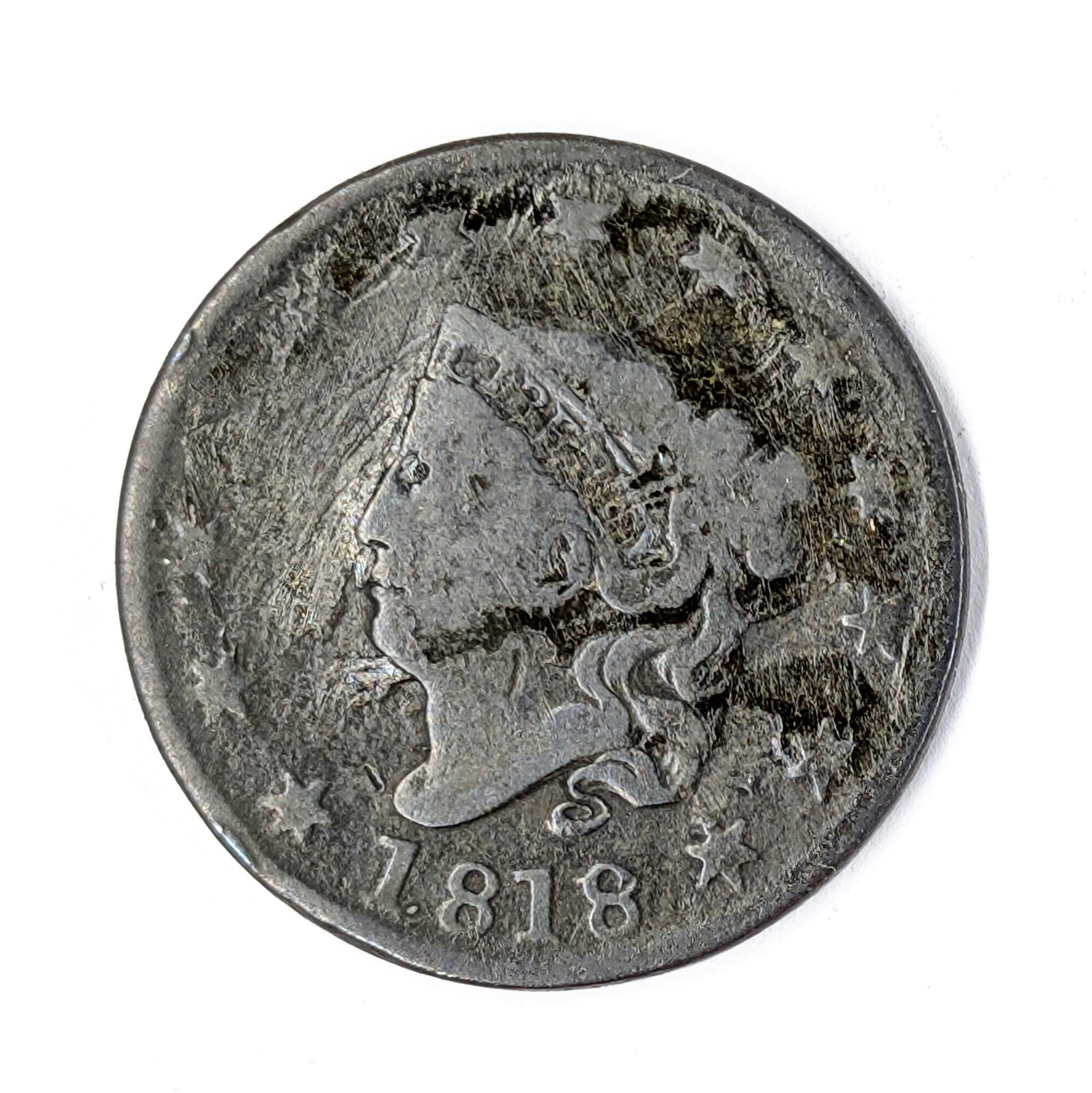 1818 Matron Head Large Cent: Coin 