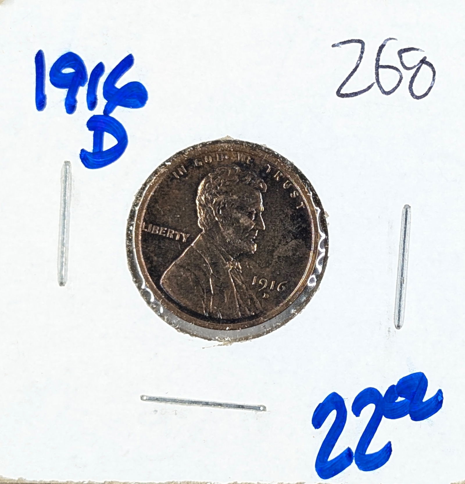 1916-D Wheat Cent - Great Condition: Coin 
