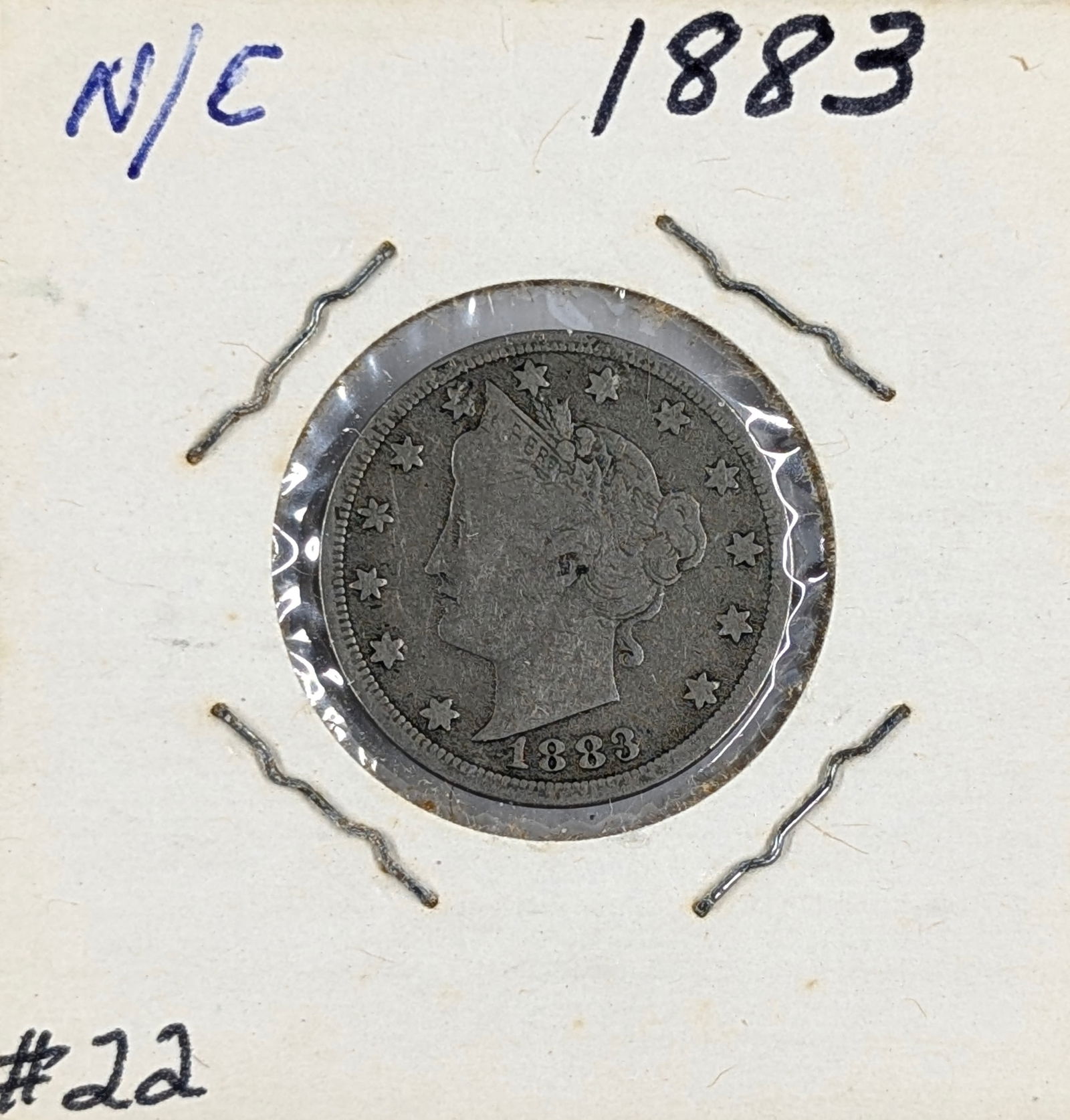 1883 Liberty V Nickel - No 'Cents': Coin 