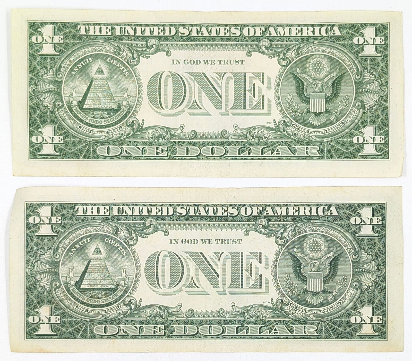 Lot of 2 - 1957-A $1 Notes - Silver Certificates - 2