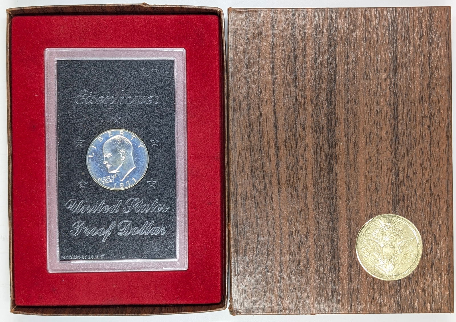 1971-S Eisenhower " Ike" Proof Silver Dollar - Toned: Silver 