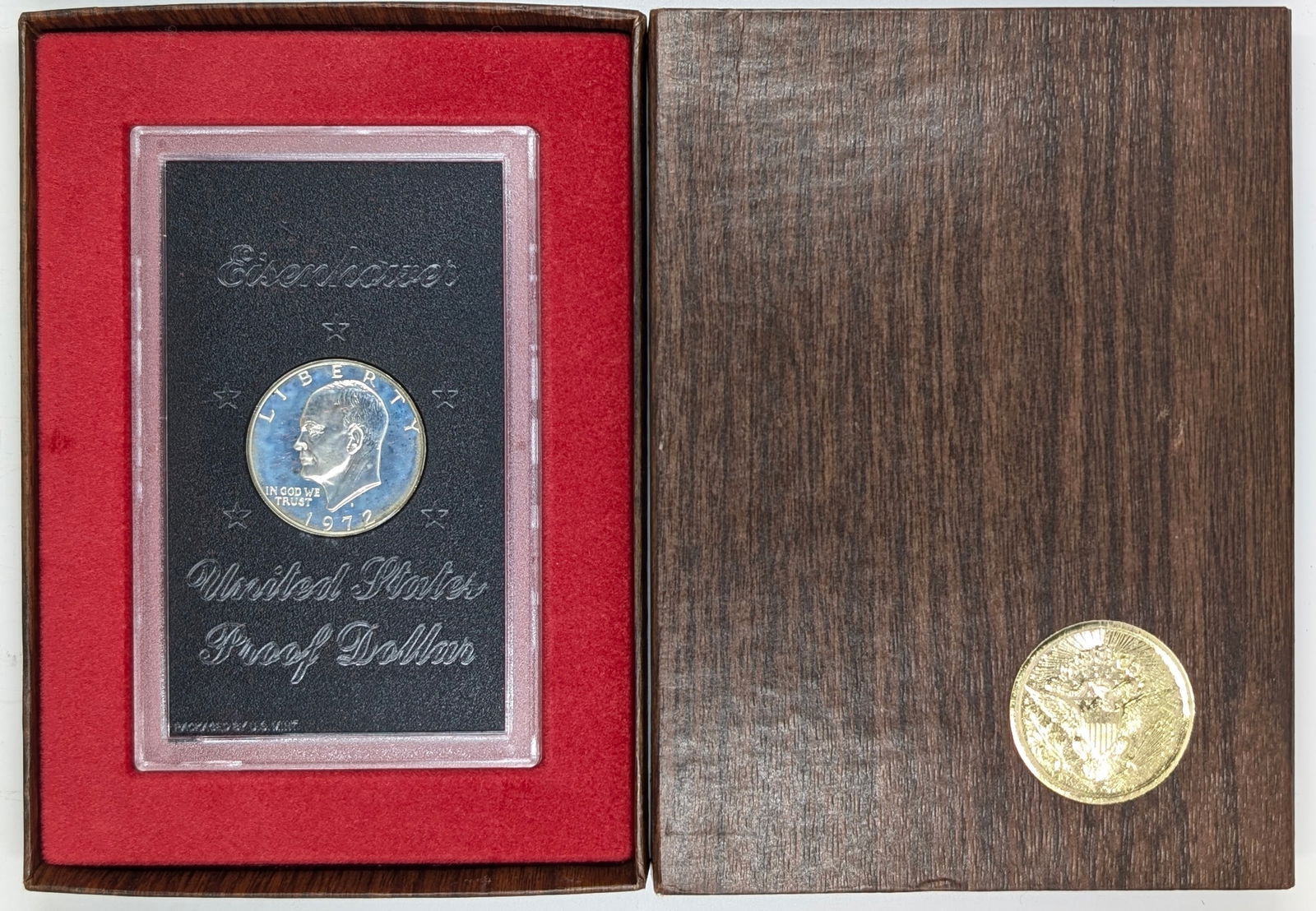 1972-S Eisenhower " Ike" Proof Silver Dollar - Toned: Silver 