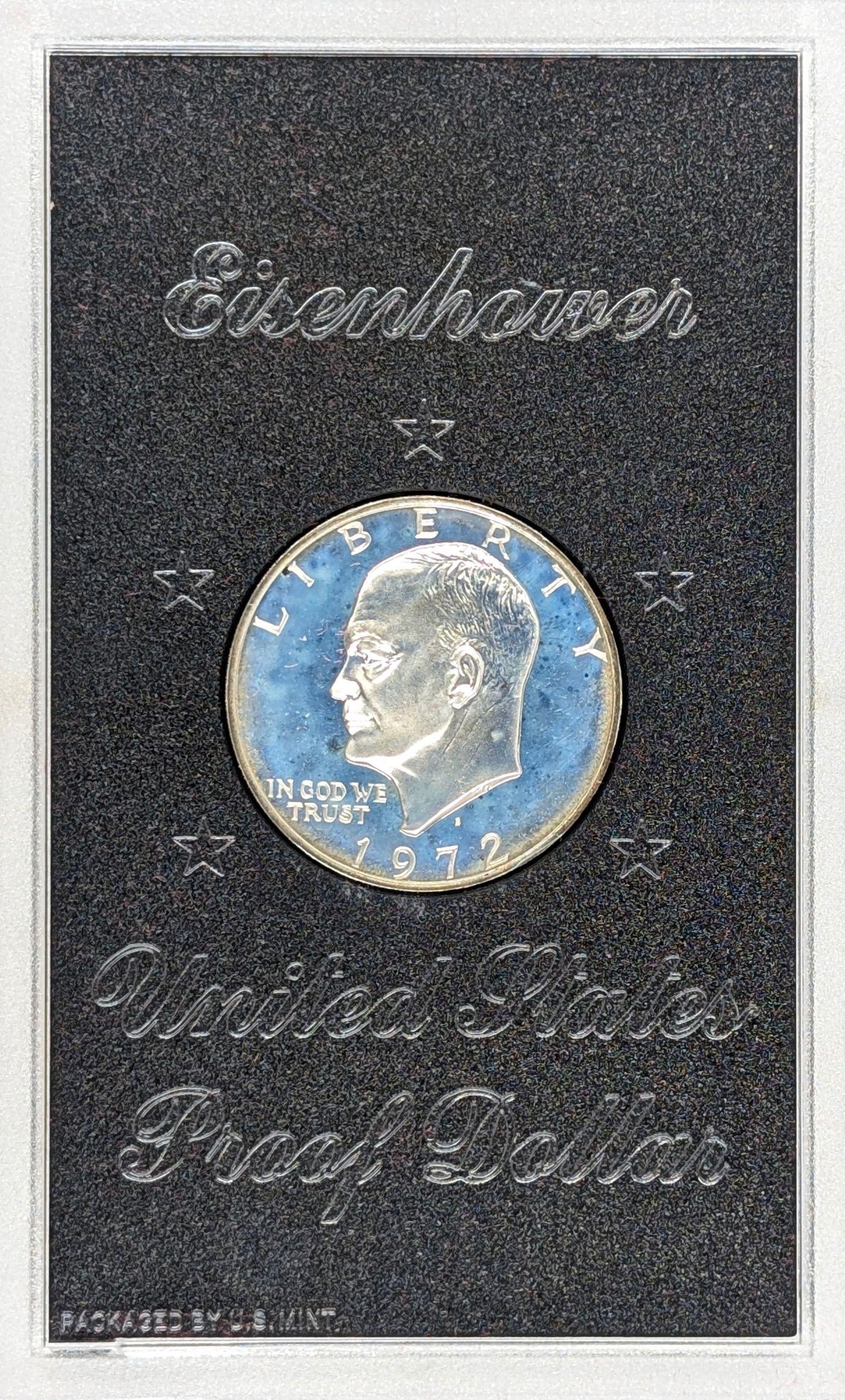 1972-S Eisenhower " Ike" Proof Silver Dollar - Toned - 2