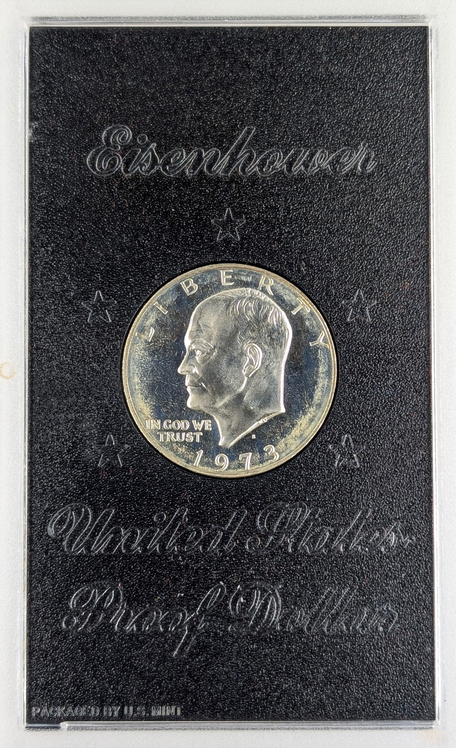 1973-S Eisenhower " Ike" Proof Silver Dollar - Toned: Silver