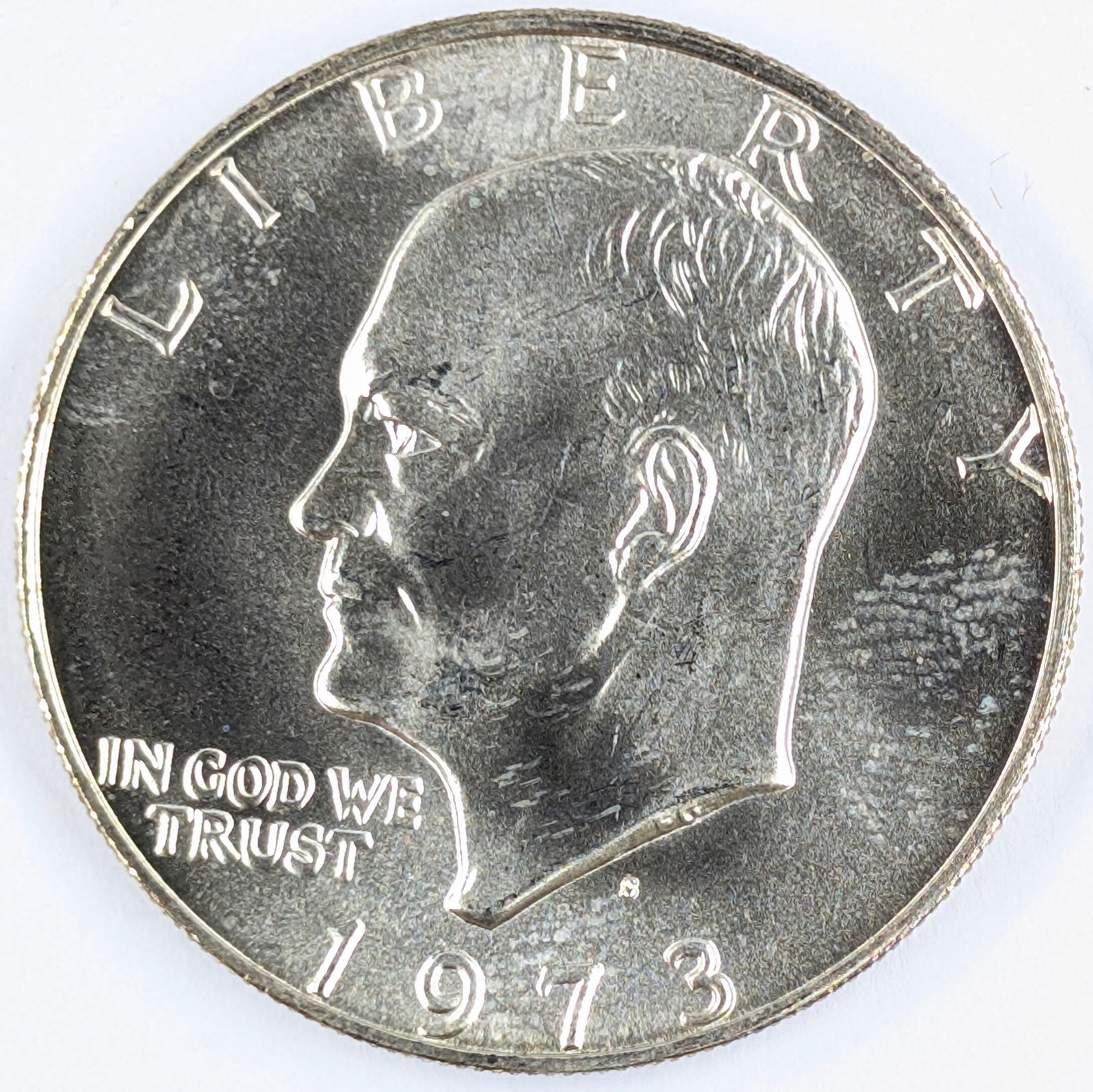 1973-S Eisenhower " Ike" Uncirculated Silver Dollar: Silver 