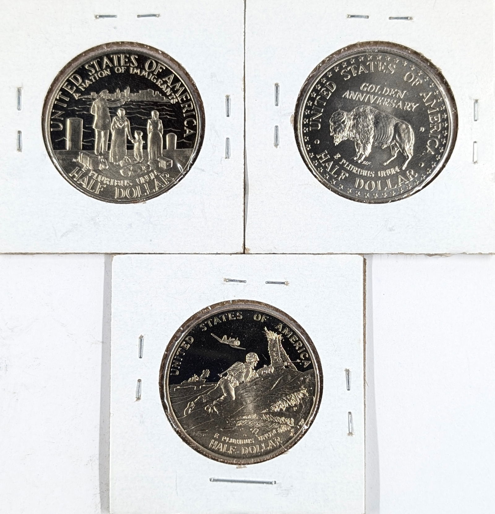 Lot of 3 Proof Half Dollars - 1986, 1991, 1995 - 2