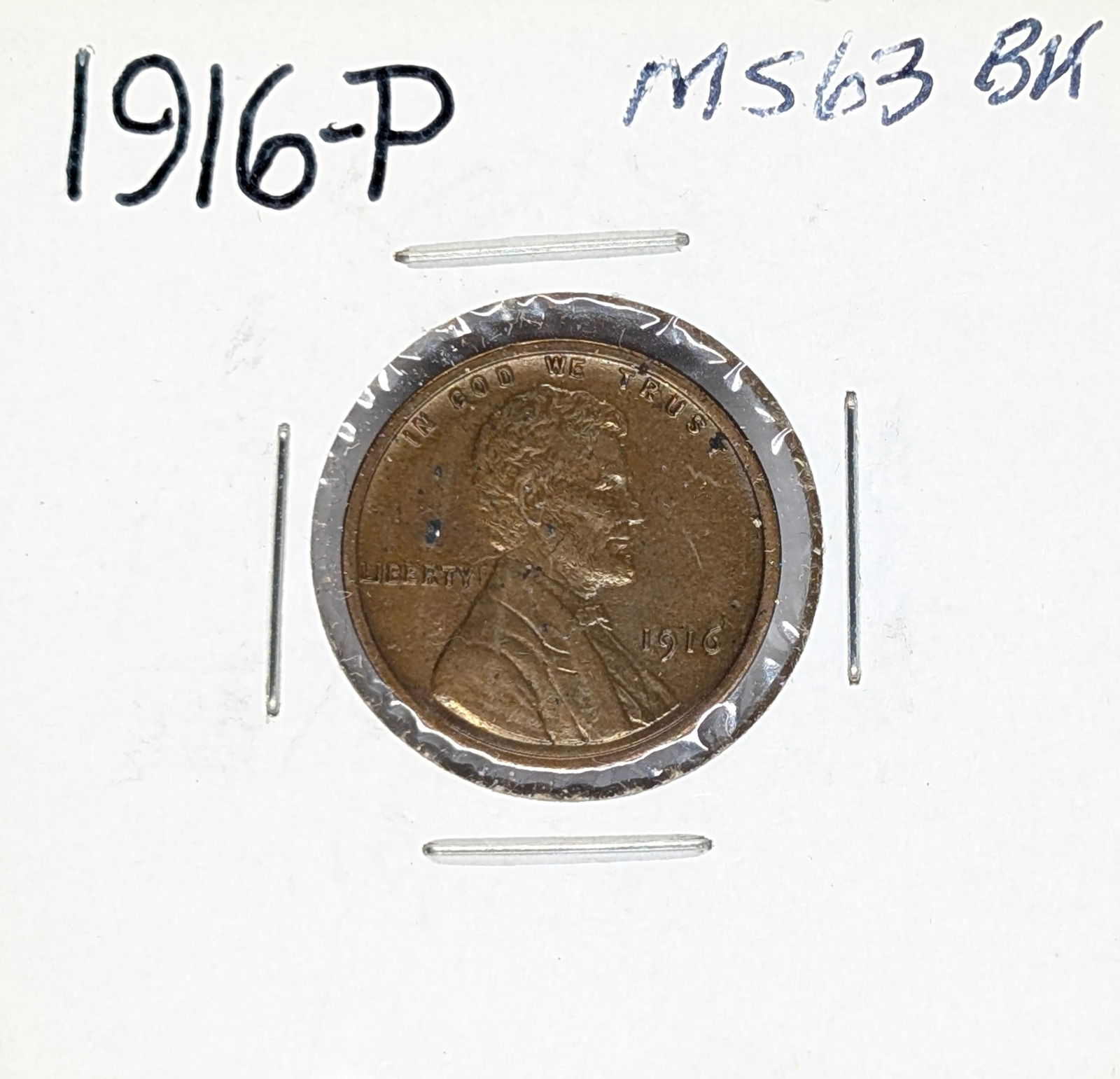 1916 Wheat Cent - BU: Coin 