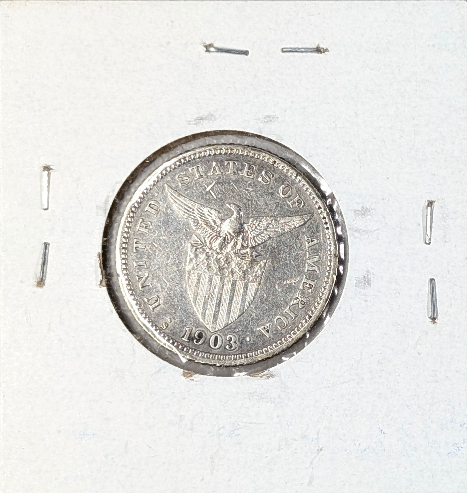 1903 Silver Philippines 20 Centavos - BU - 2