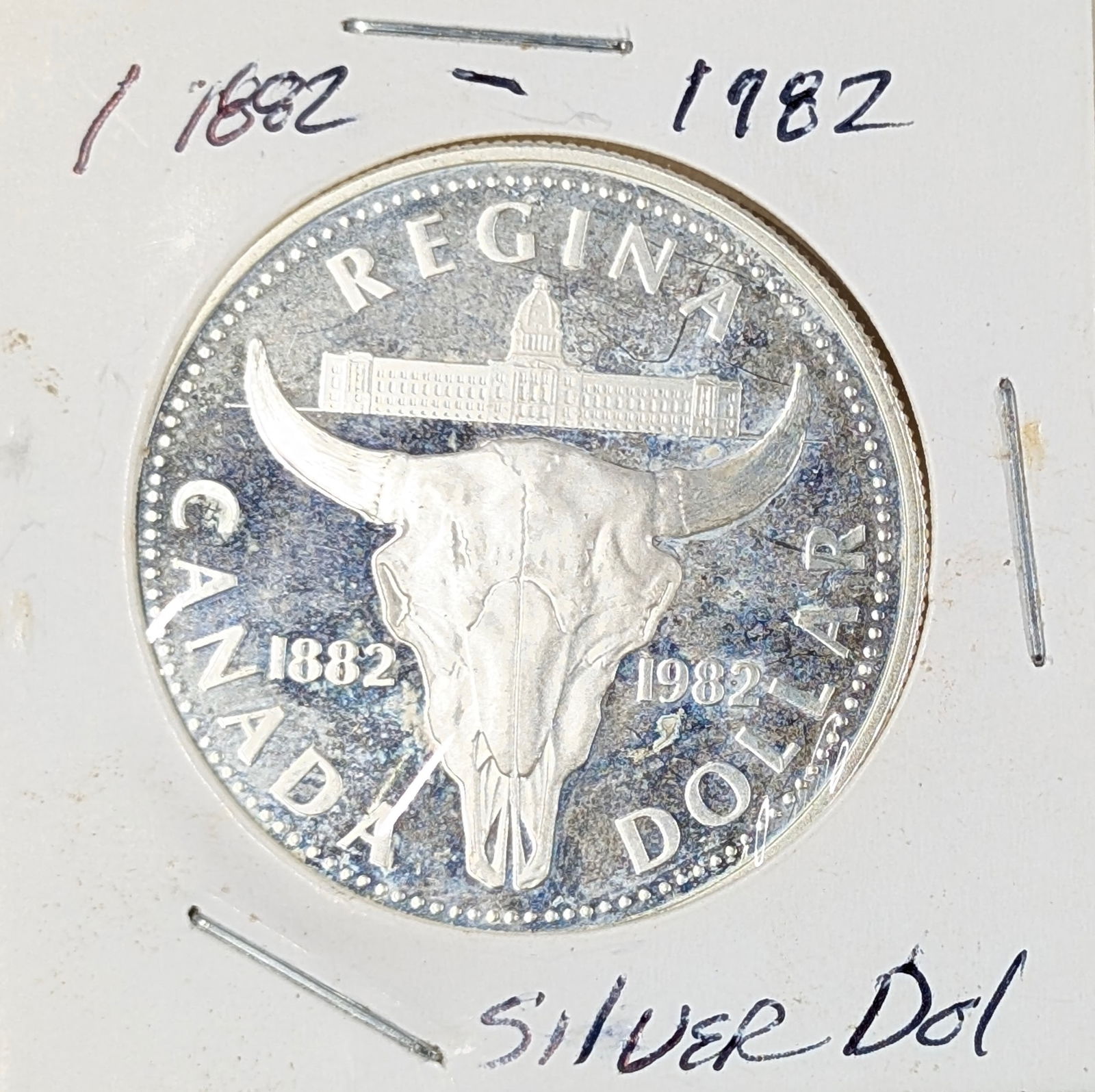 1982 Silver Canada 1 Dollar - Proof: 50% Silver 