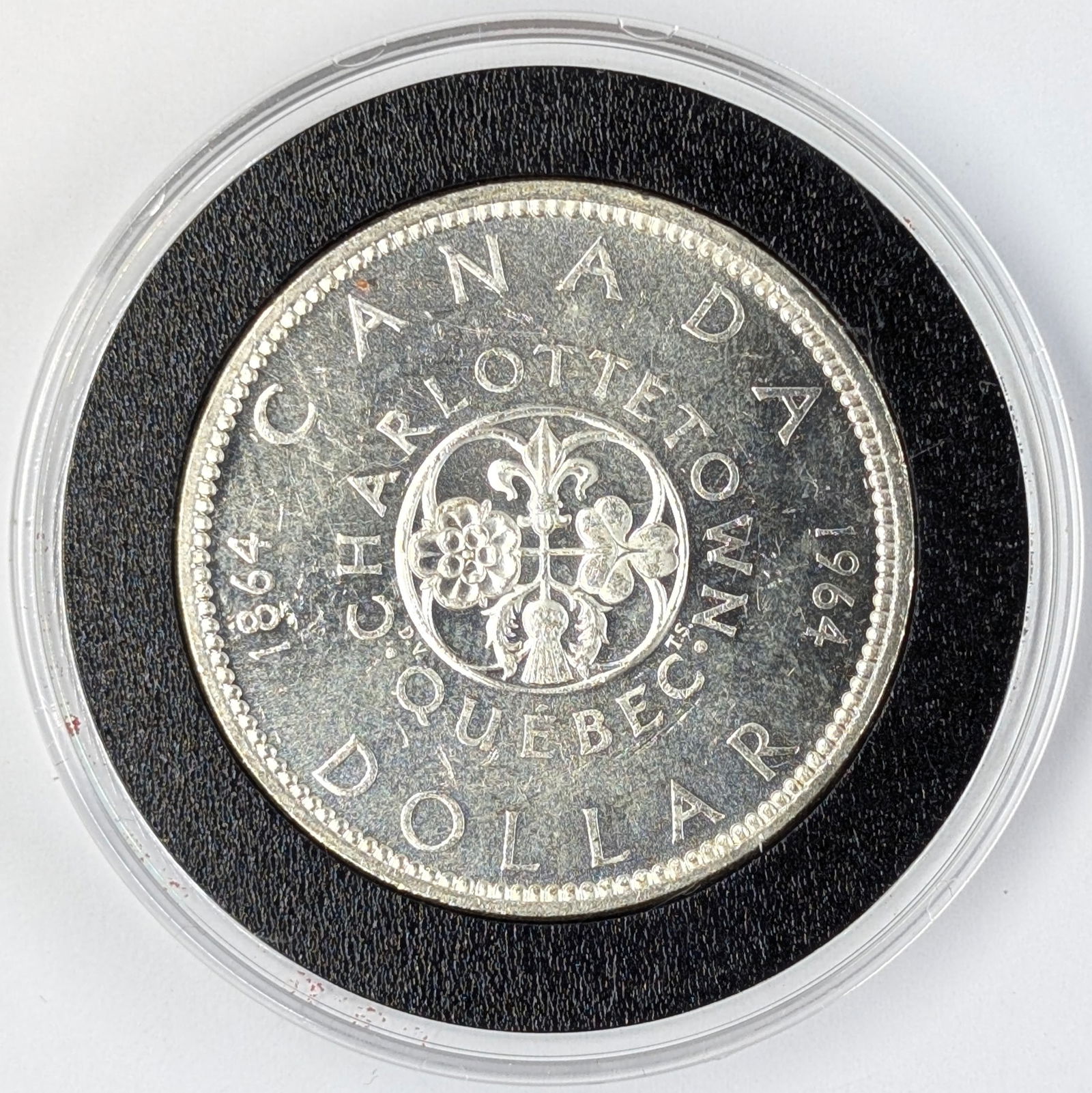 1964 Silver Canada 1 Dollar - BU: 80% Silver 