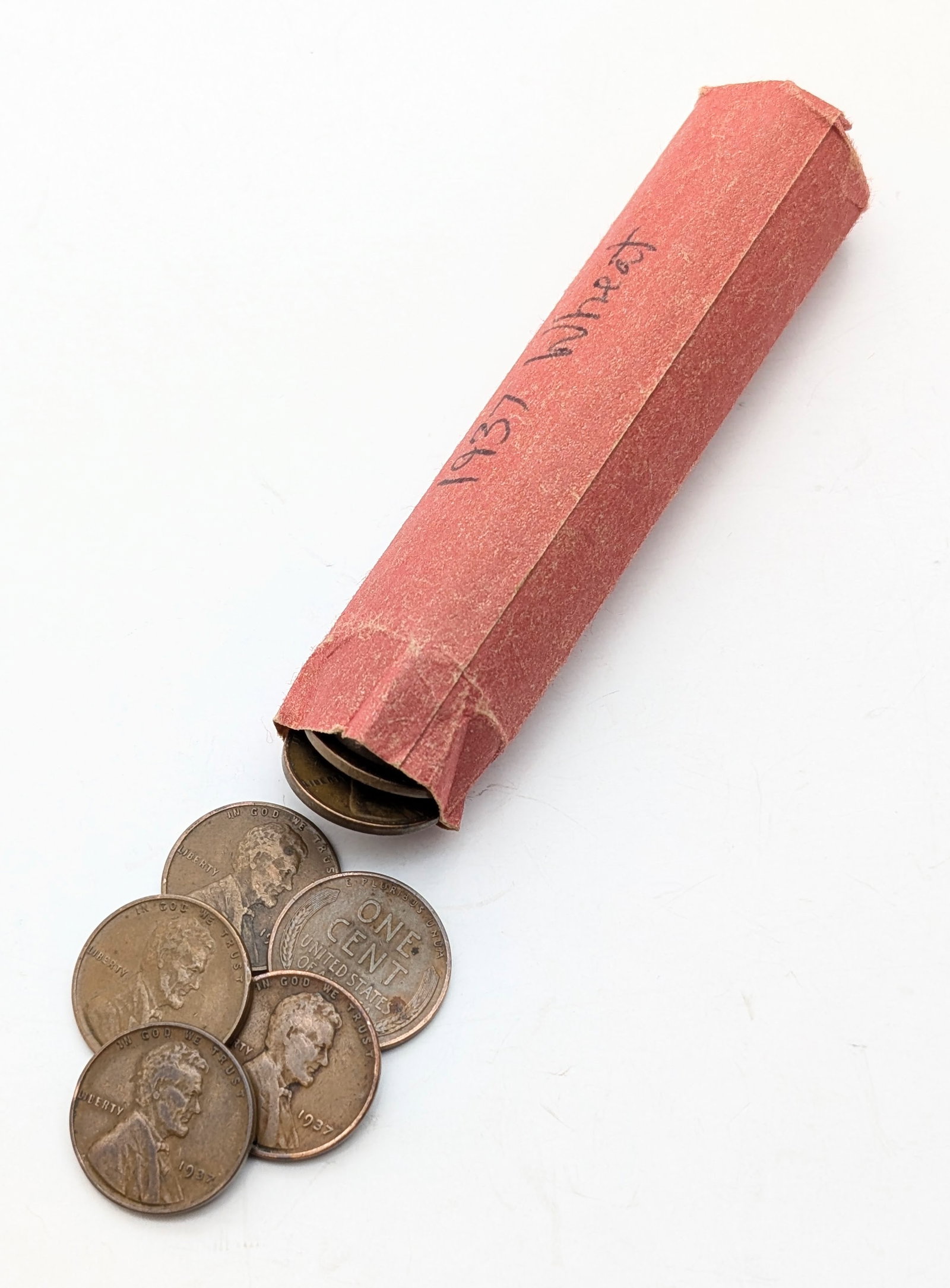 Roll of 50 - 1937 Wheat Cents: Coin