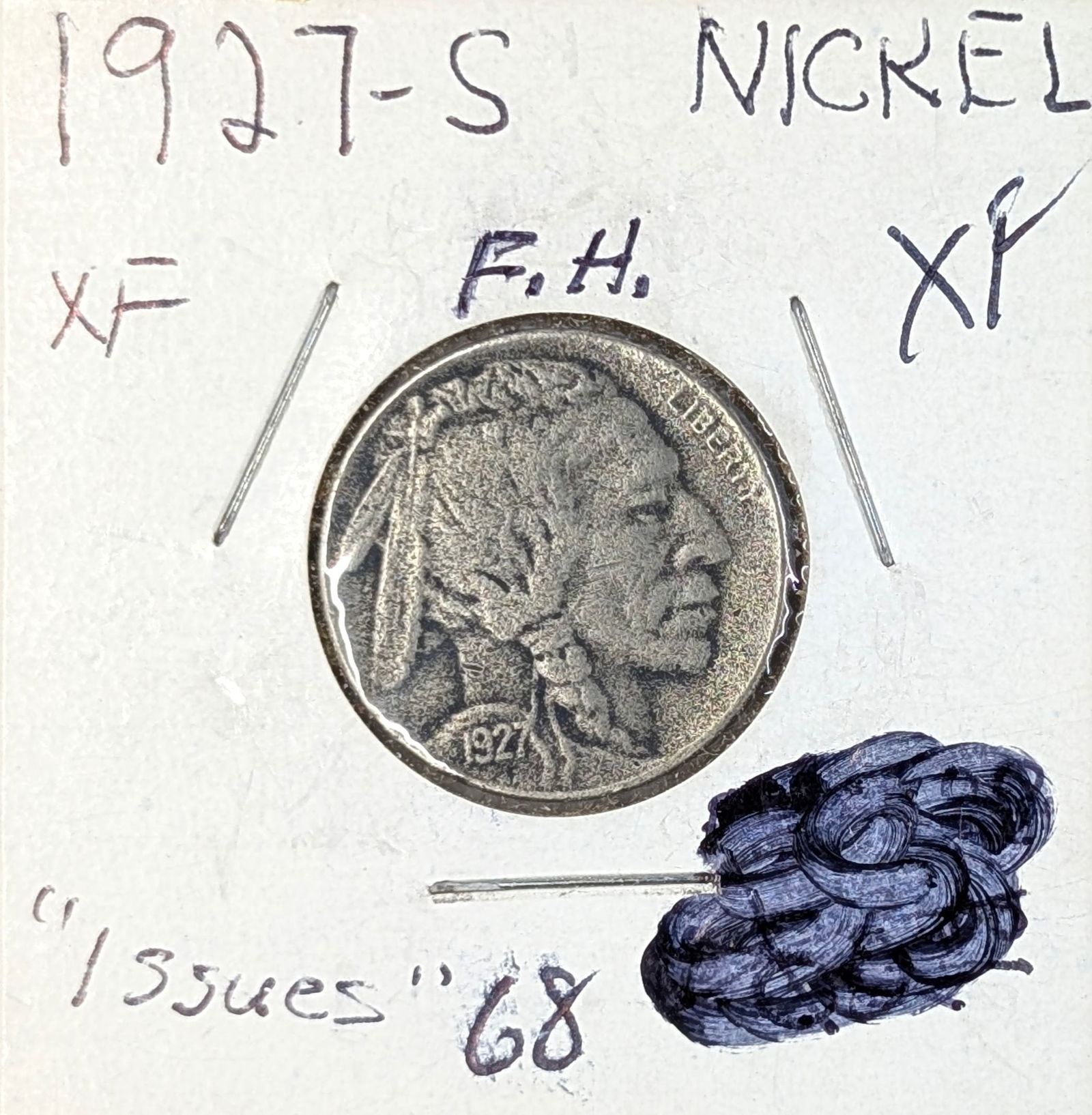 1927-S Buffalo Head Nickel - XF: Coin