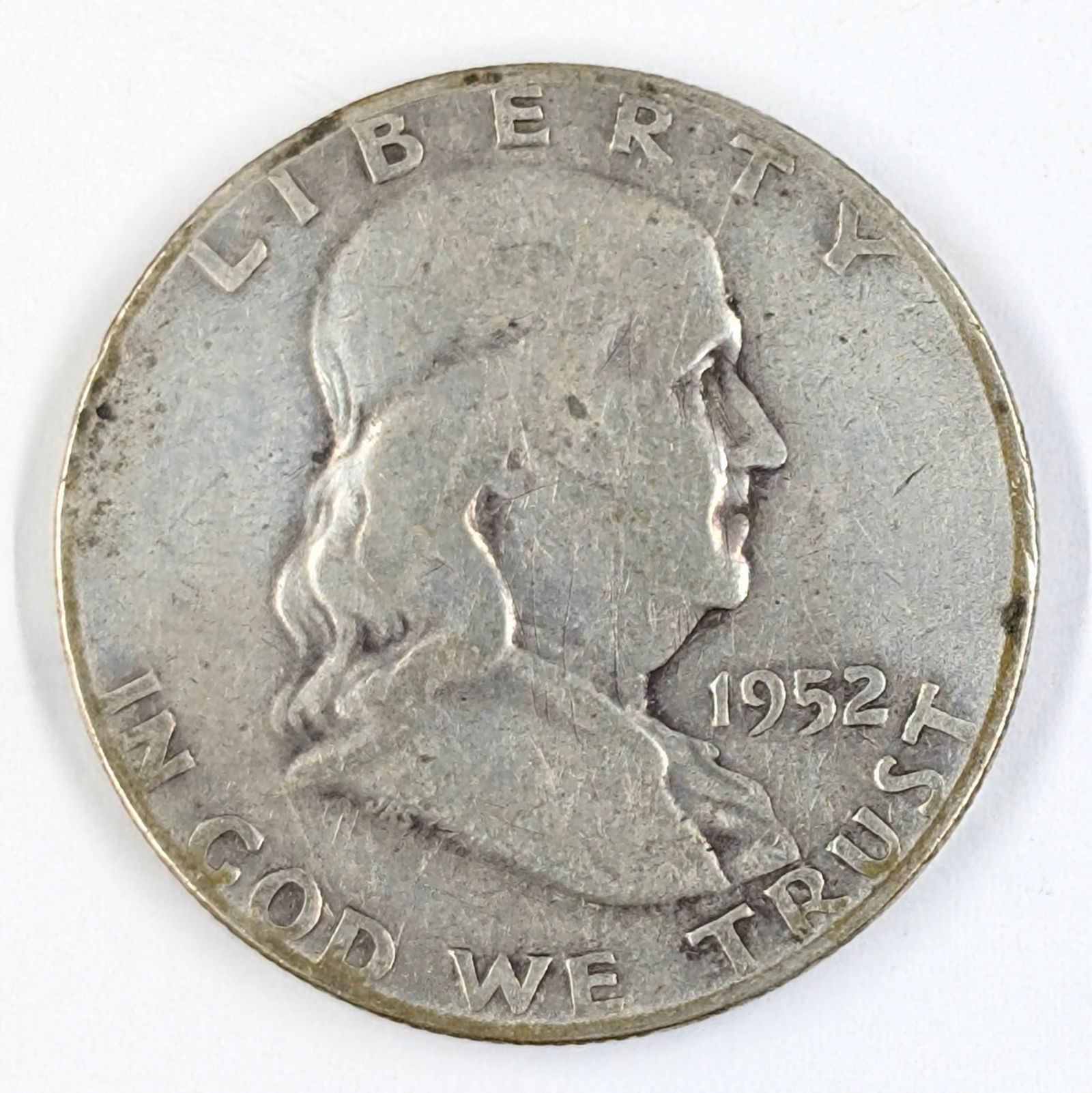 1952-D Silver Franklin Half Dollar: Silver 