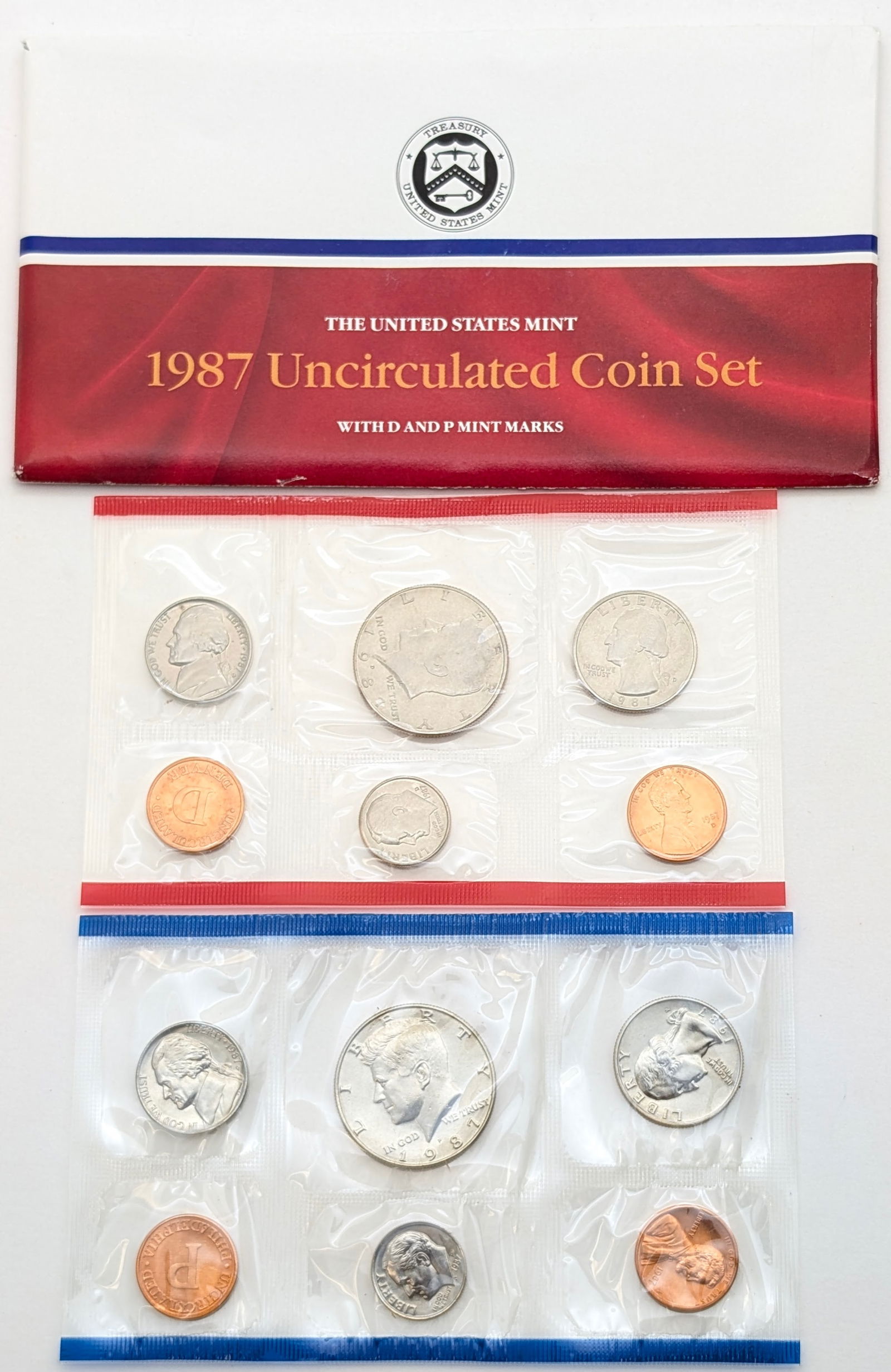 1987 US Mint Uncirculated Coin Set: Coin 
