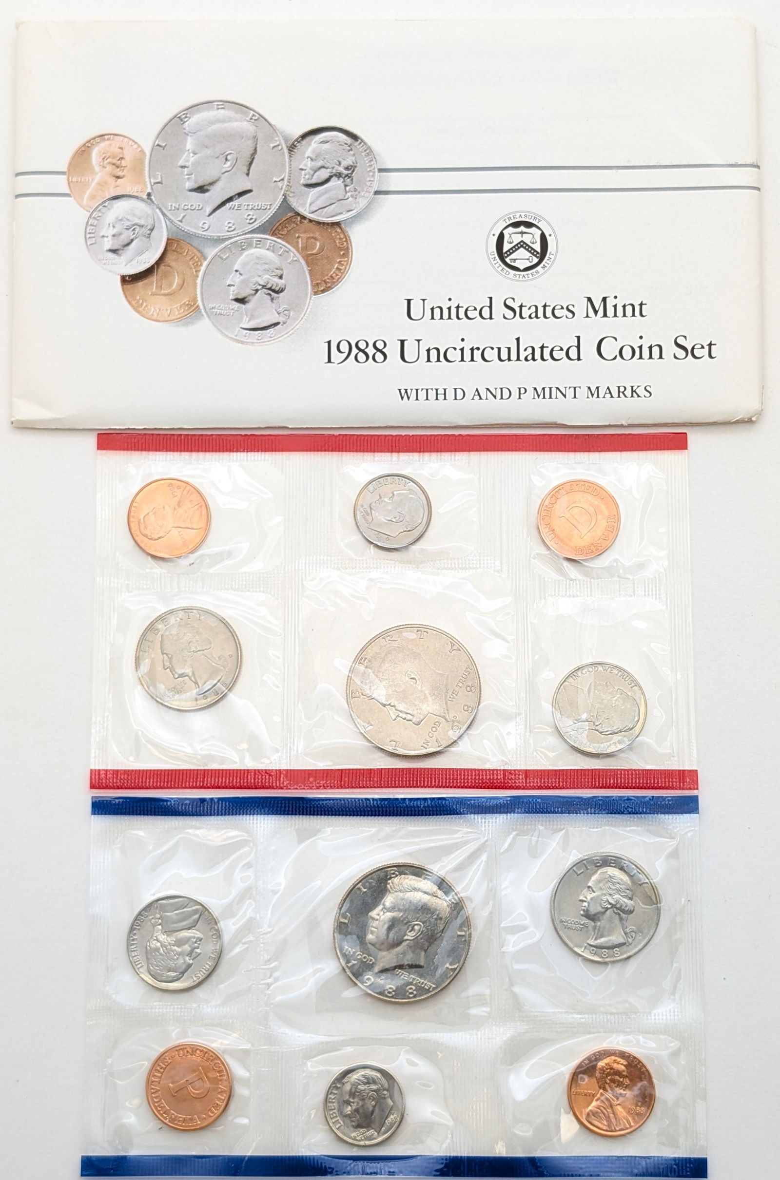 1988 US Mint Uncirculated Coin Set: Coin 