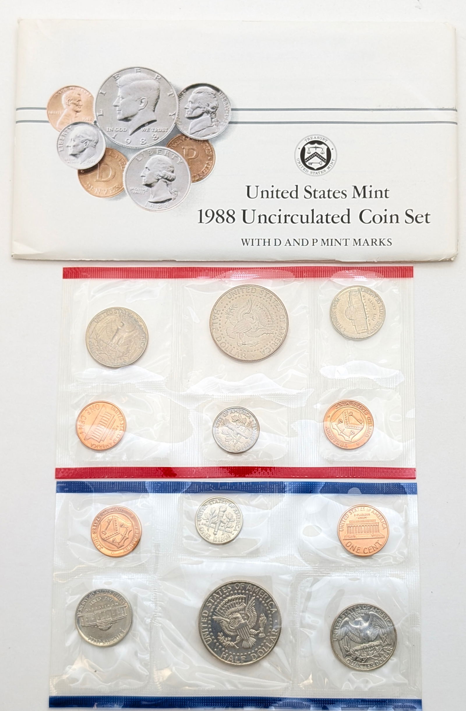 1988 US Mint Uncirculated Coin Set - 2