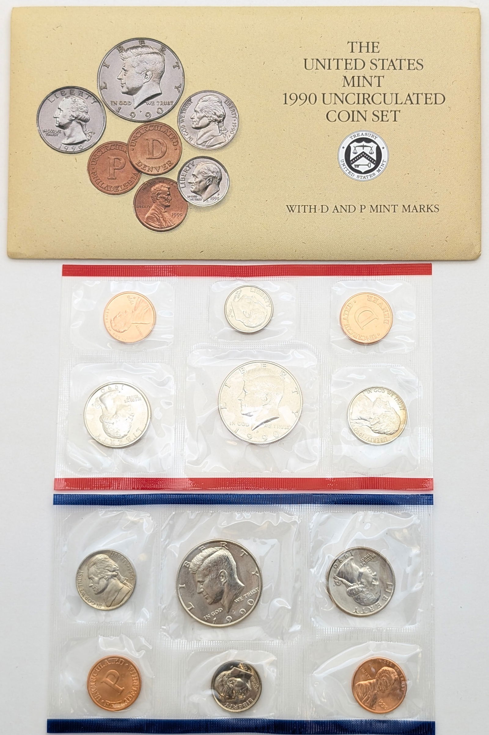 1990 US Mint Uncirculated Coin Set: Coin 