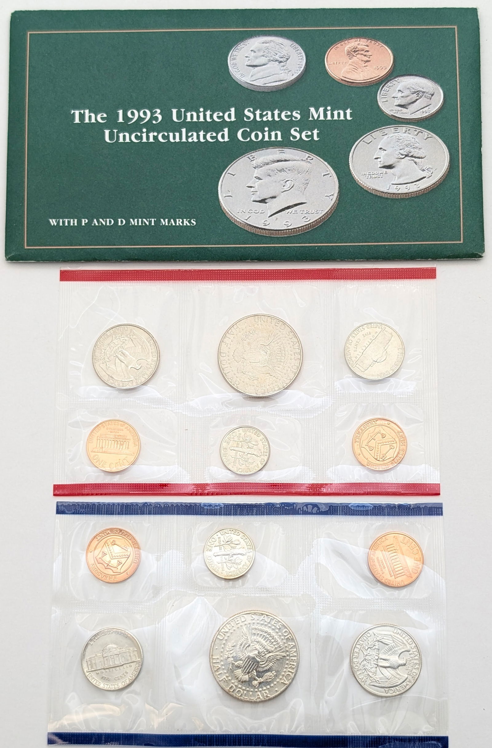 1993 US Mint Uncirculated Coin Set - 2