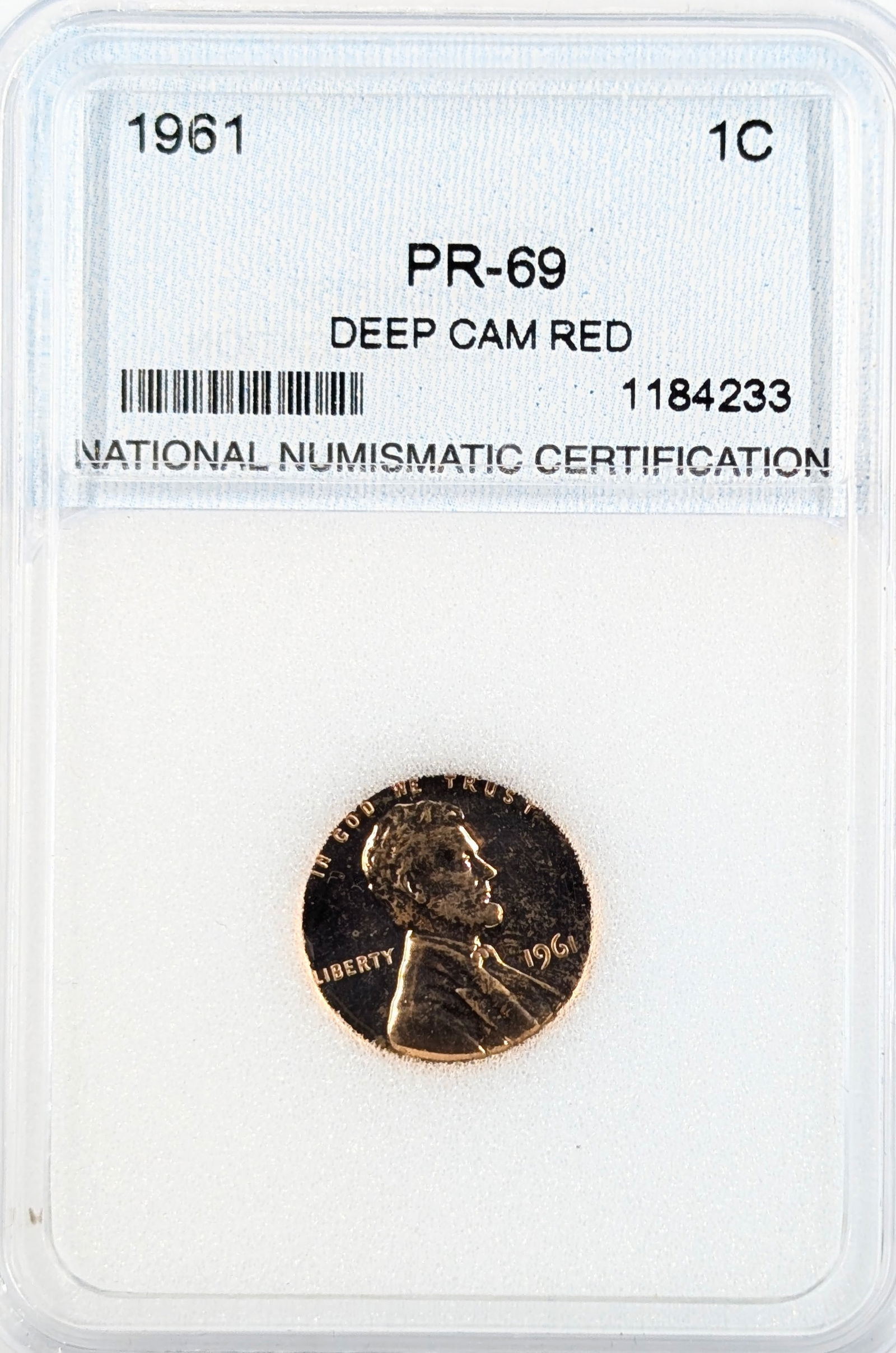 NNC 1961 PR69 Deep CAM RED Lincoln Cent: Coin 