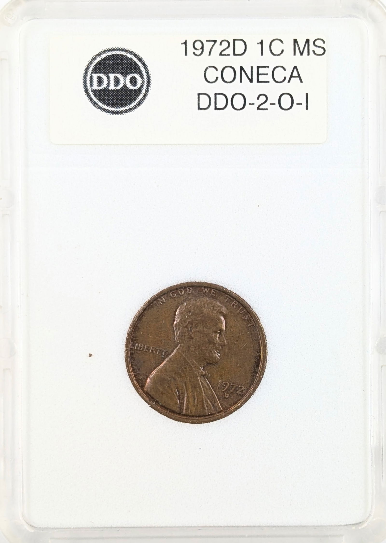 DDO 1972-D Lincoln Cent: Coin 