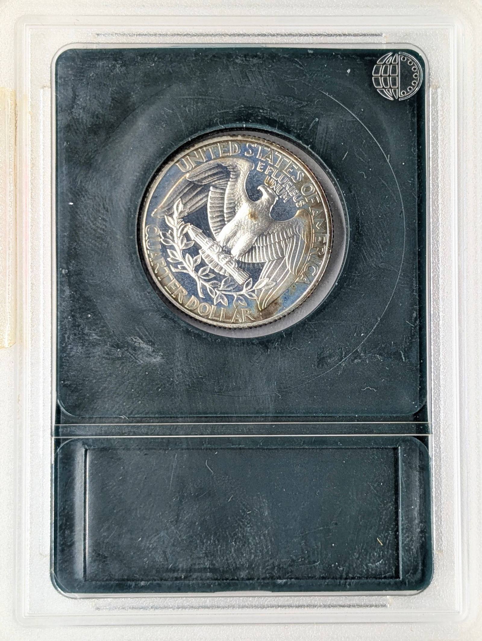 PGS 1992-S PR70 CAMEO Silver Washington Quarter - Toned - 2