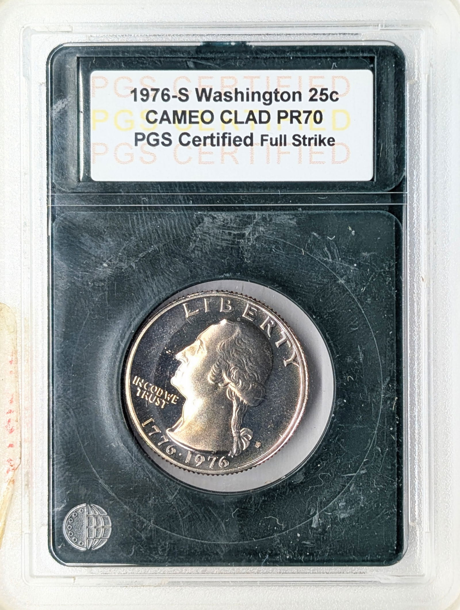 PGS 1976-S PR70 CAMEO Clad Washington Quarter: Coin 