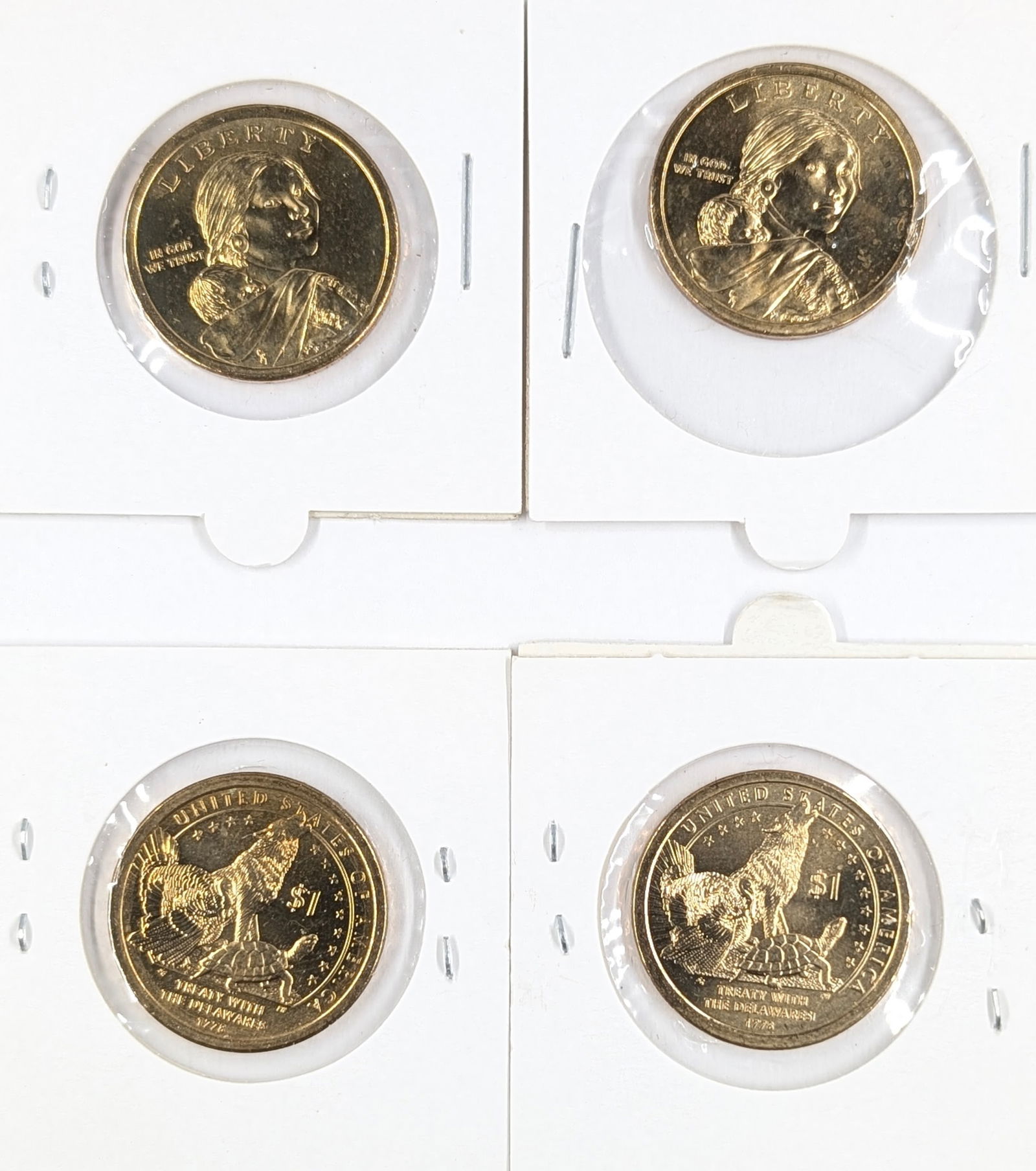 Lot of 4 Sacagawea Dollars - 2012-2013 - 2