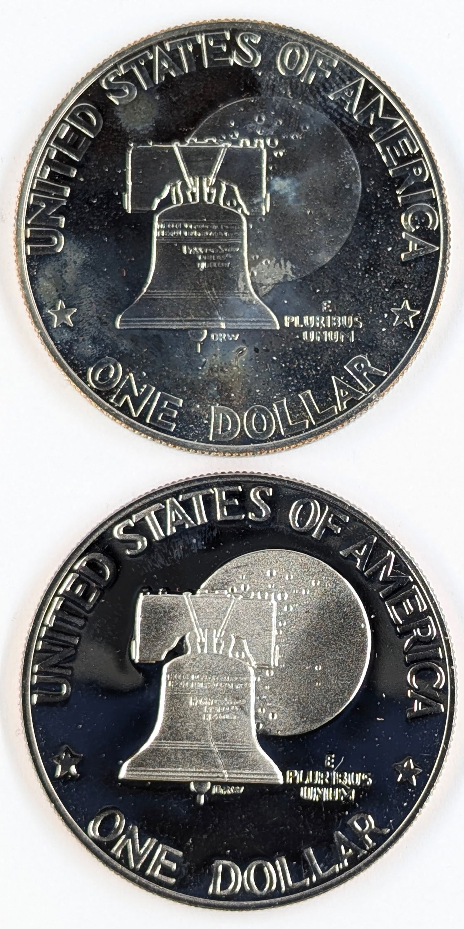 Lot of 2 Bicentennial 1976-S Clad Eisenhower "Ike" Dollars - Proof - 2