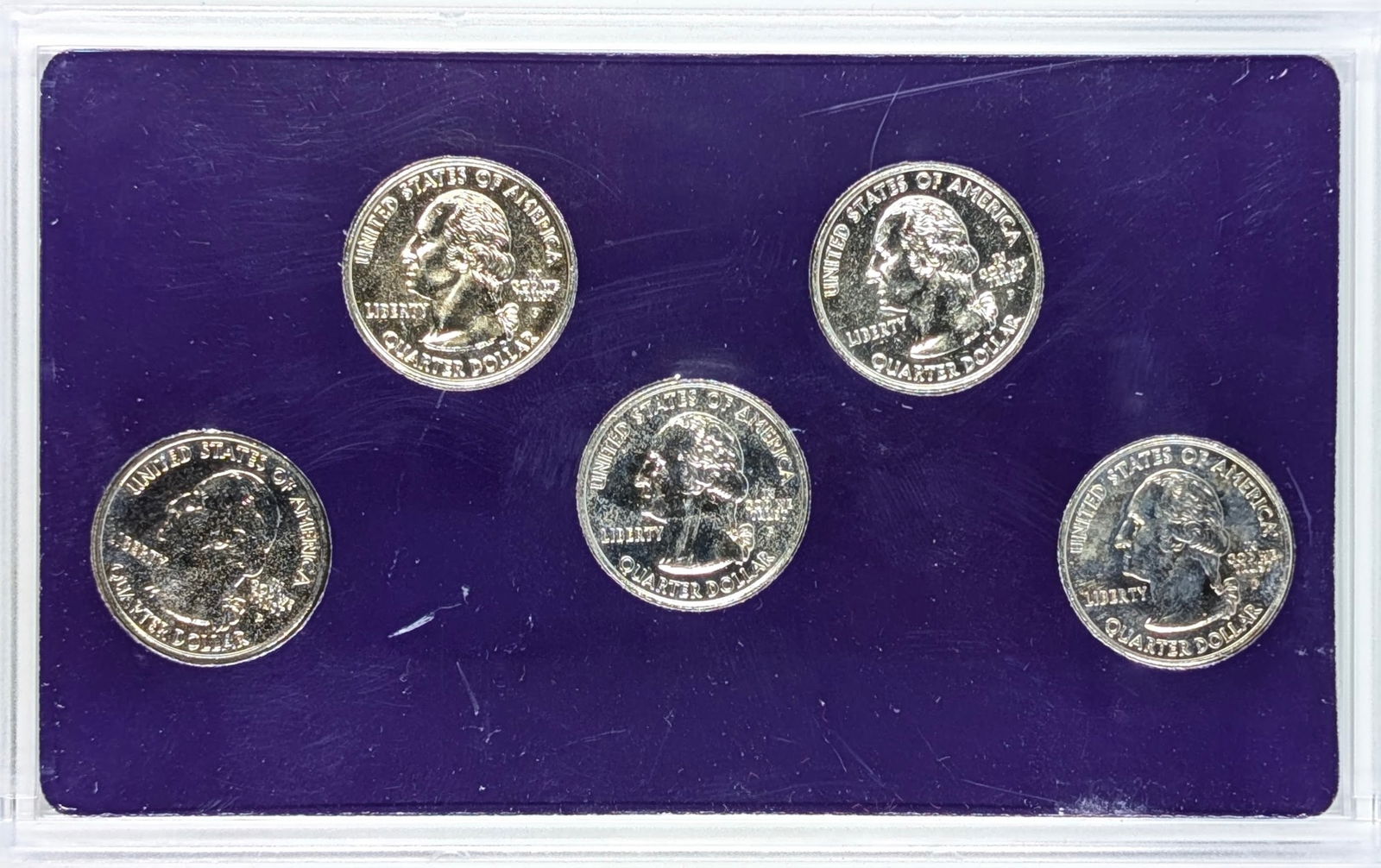 2003 Commemorative Quarters Platinum Edition - IL, MO, AL, ME, AR - 2