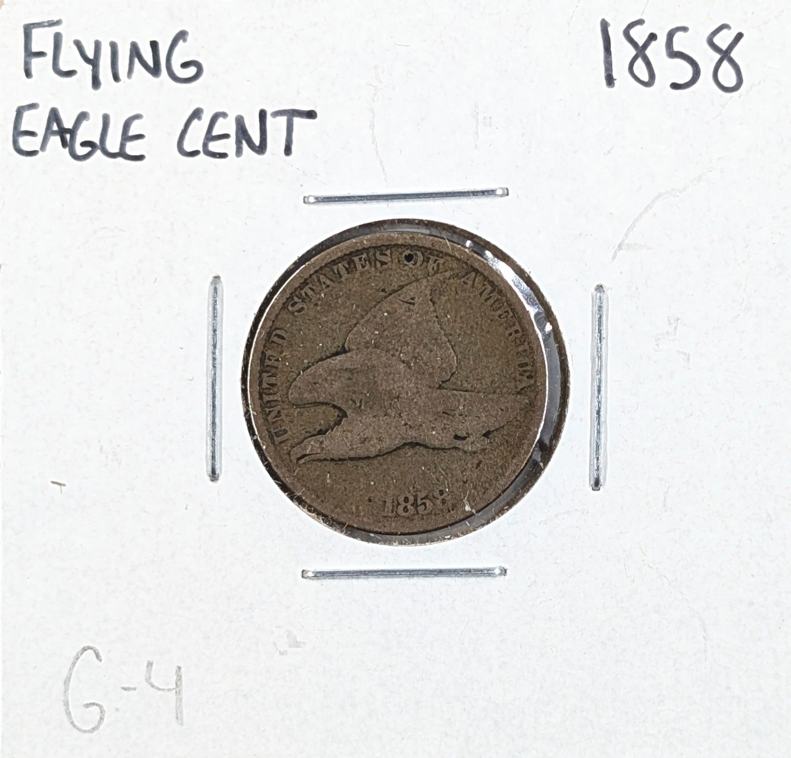 1858 Flying Cent: Coin
