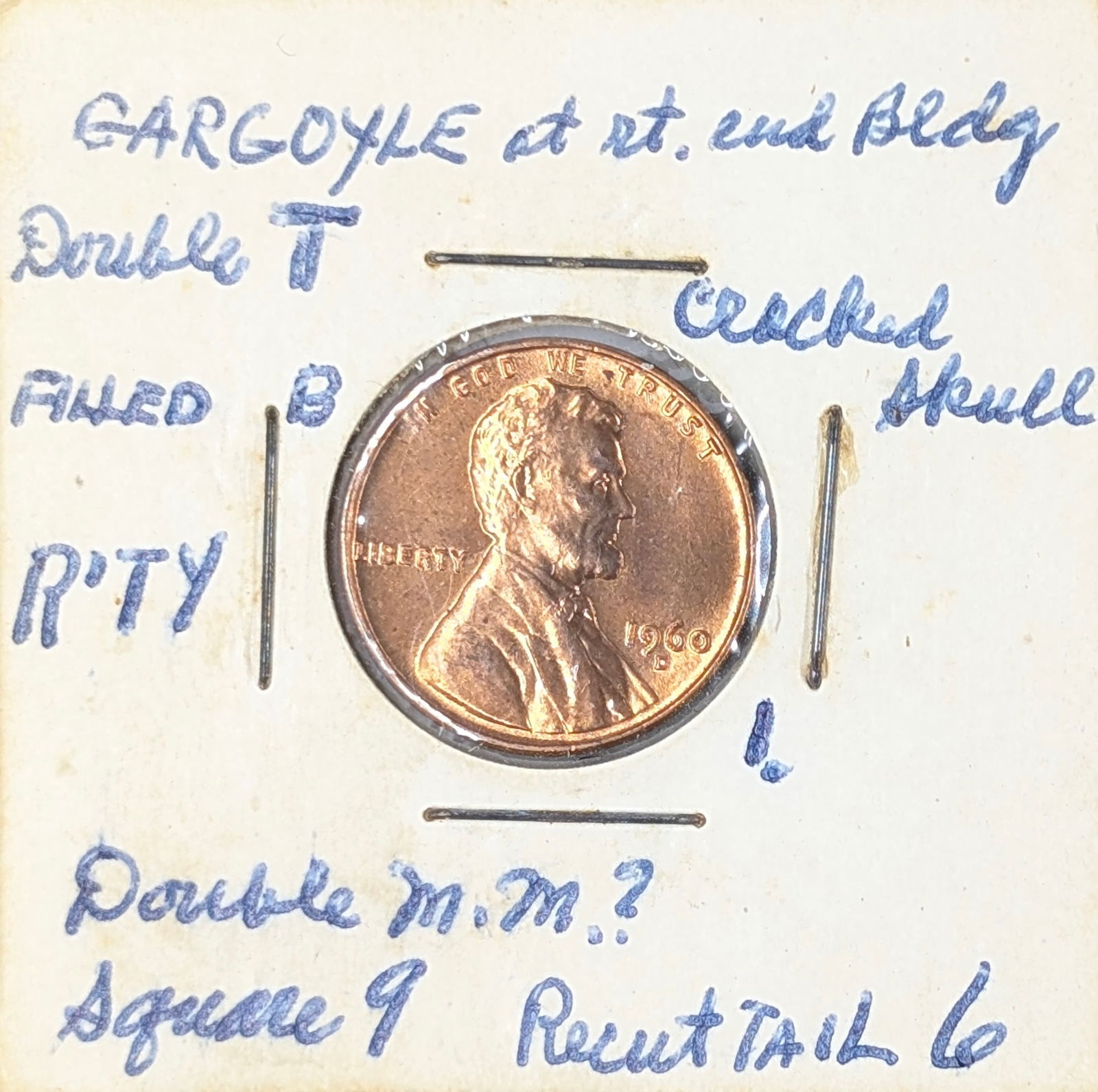 1960-D Lincoln Cent - BU Error Coin: Coin 