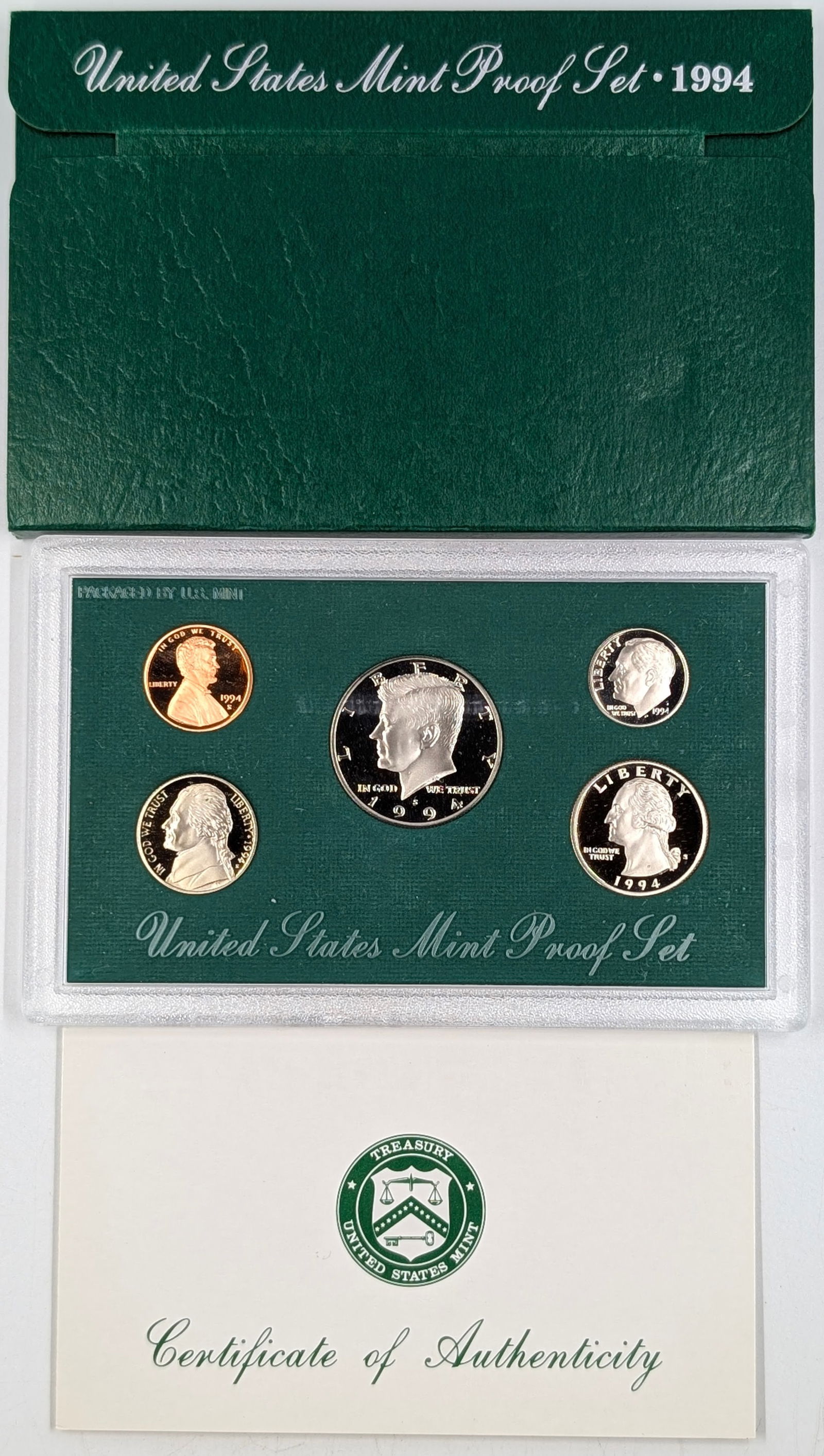 1994 US Mint Proof Set w/ COA: Coin