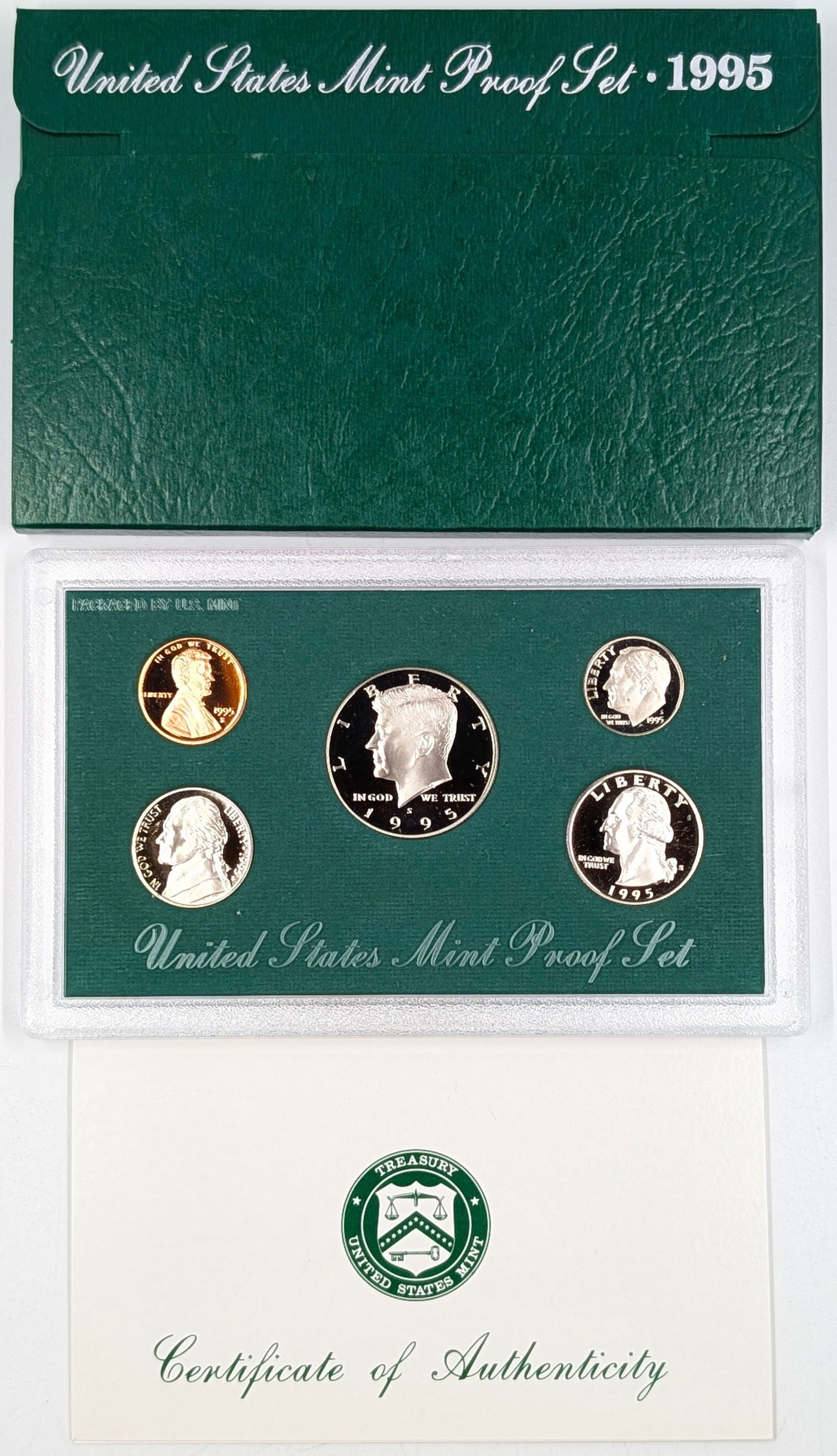 1995 US Mint Proof Set w/ COA: Coin 