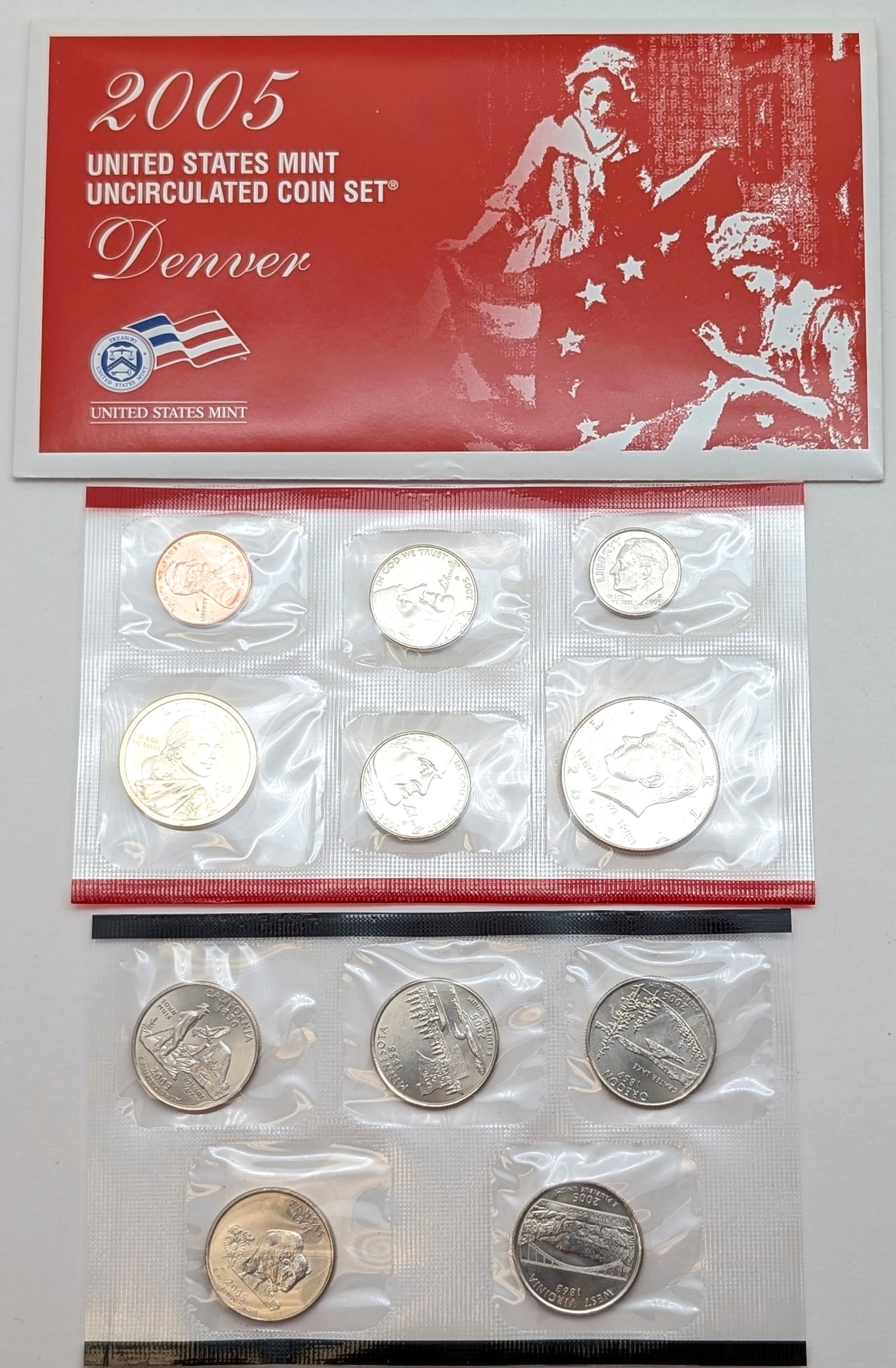 2005-D US Mint Uncirculated Coin Set: Coin