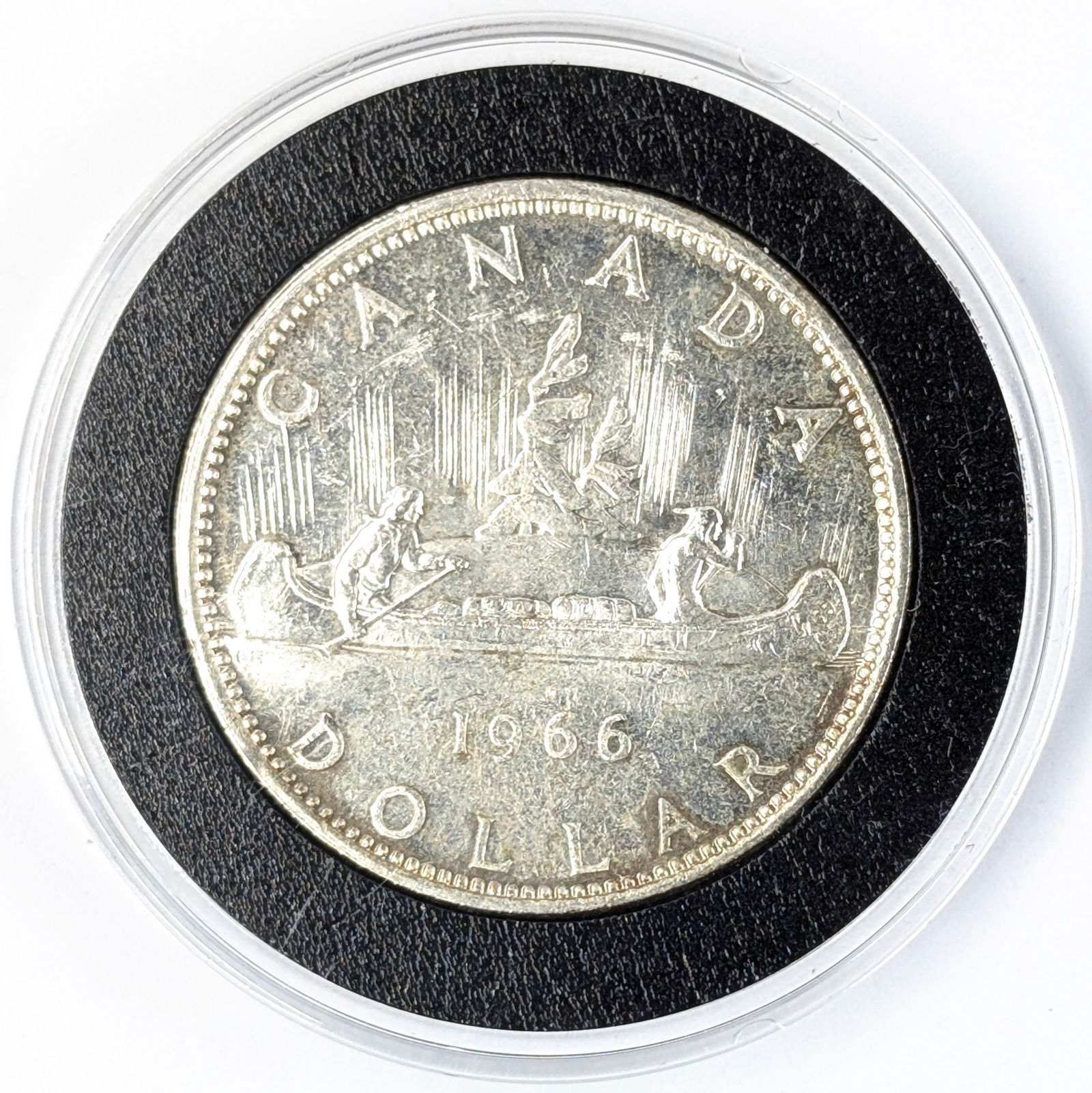 1966 Silver Canada 1 Dollar: 80% Silver