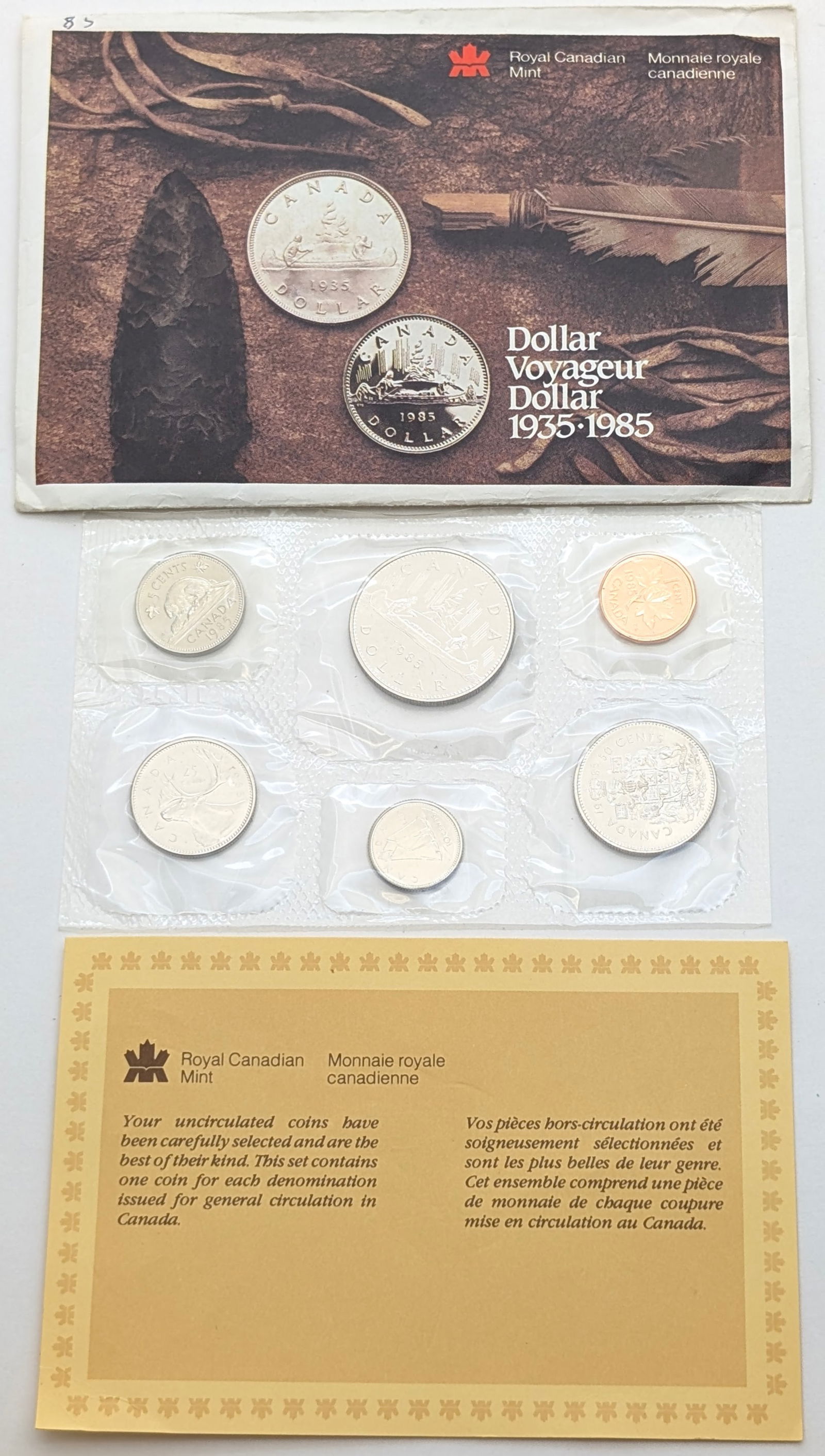 1985 Royal Canadian Mint Uncirculated Coin Set - 2