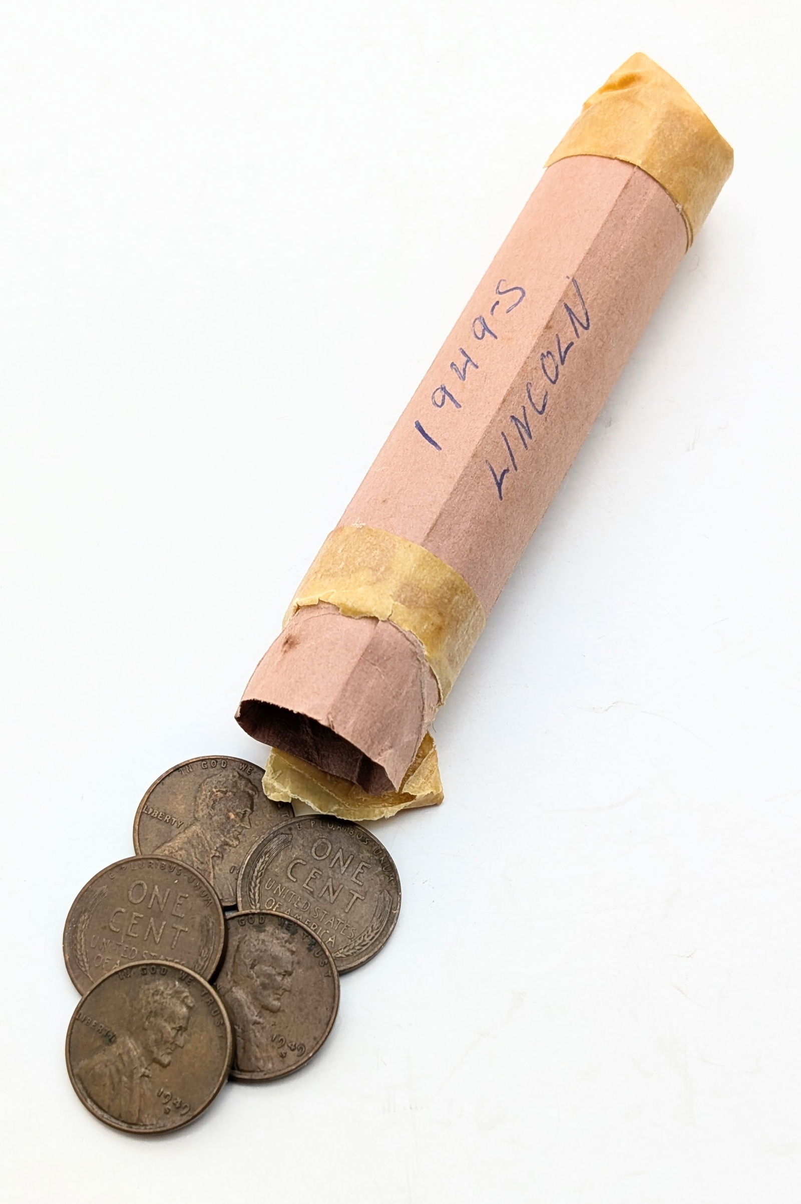 Roll of 50 - 1949-S Wheat Cents: Coin 