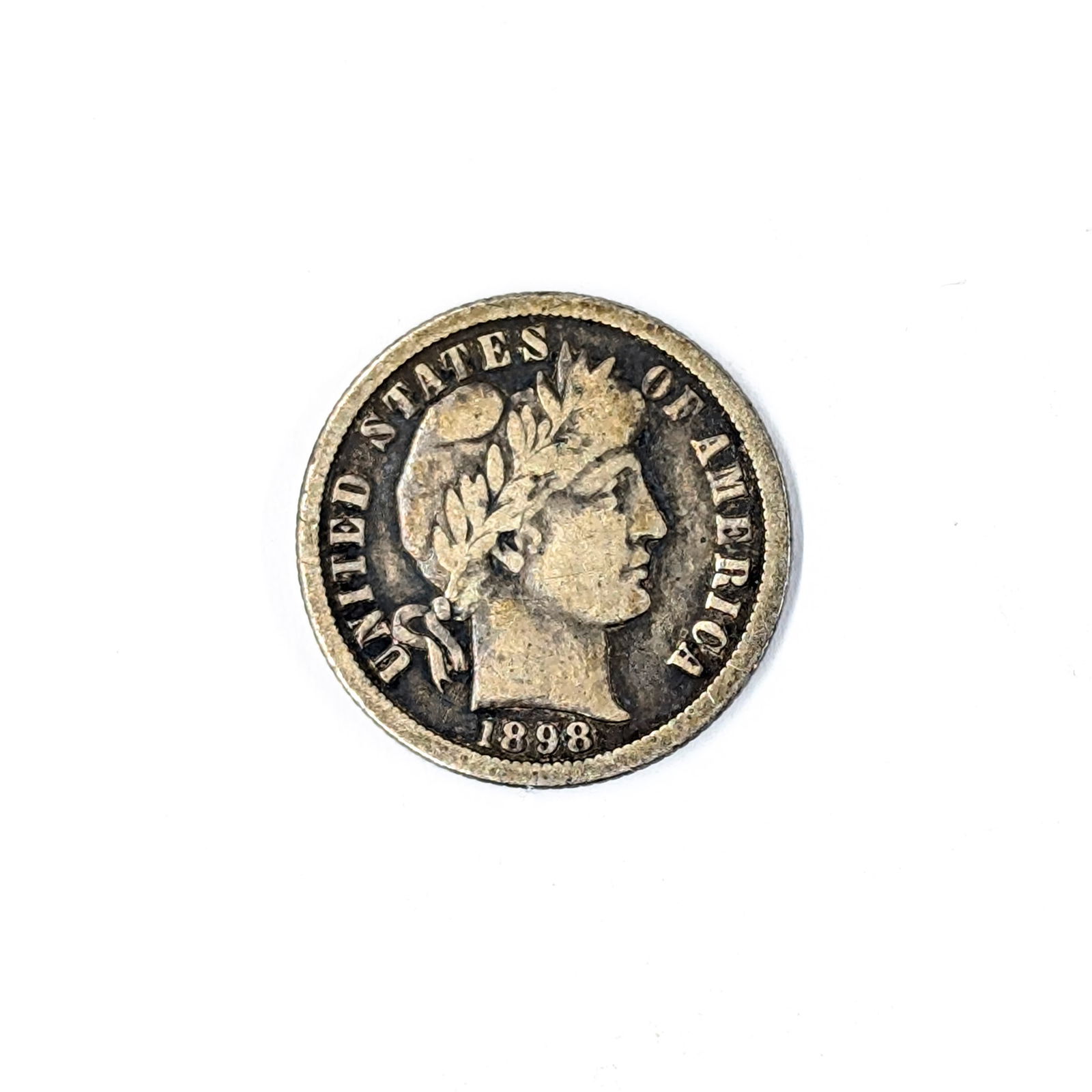 1898-O Silver Barber Dime: Silver 