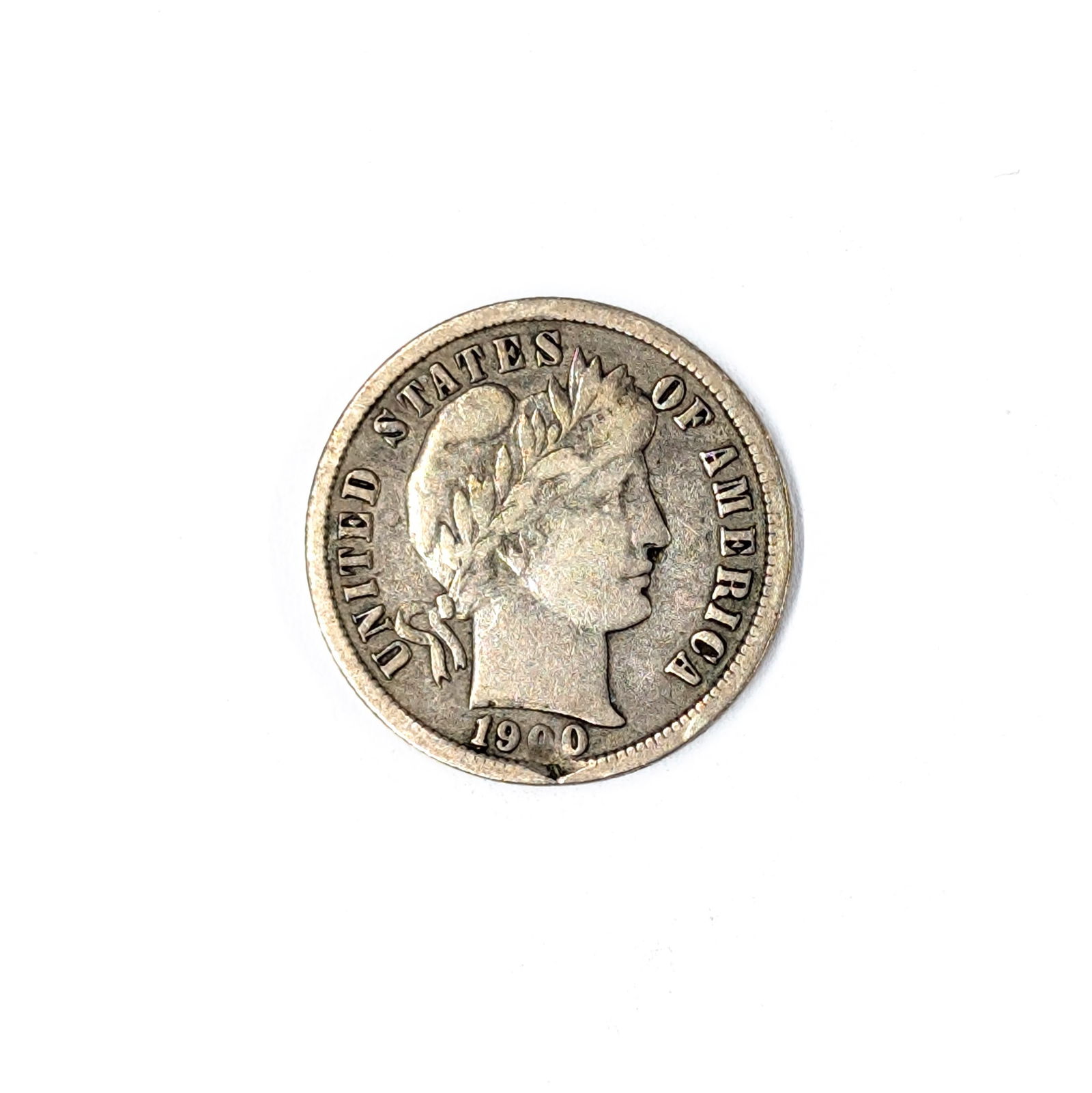 1900-S Silver Barber Dime: Silver 