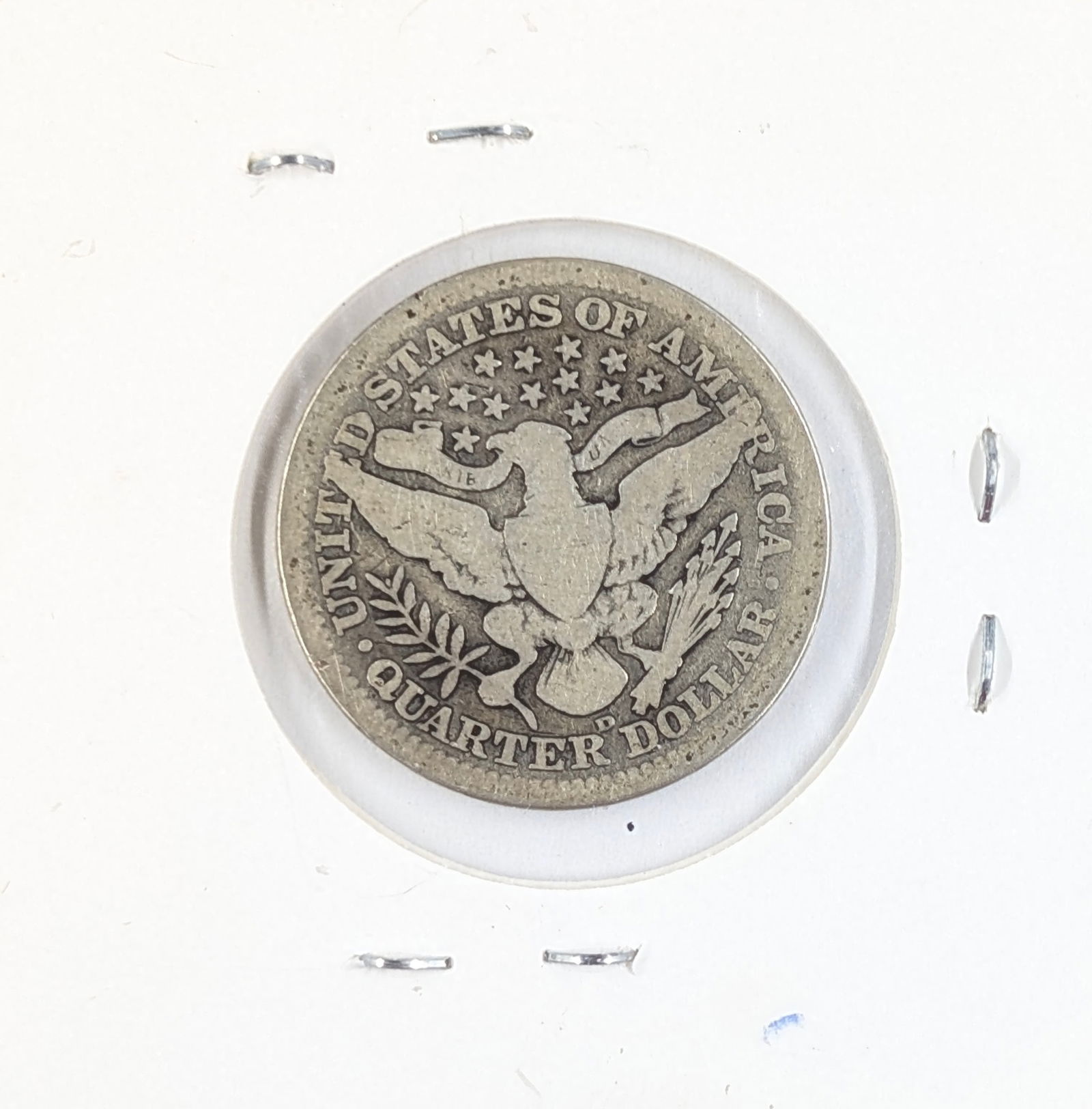 1908-D Silver Barber Quarter - 2