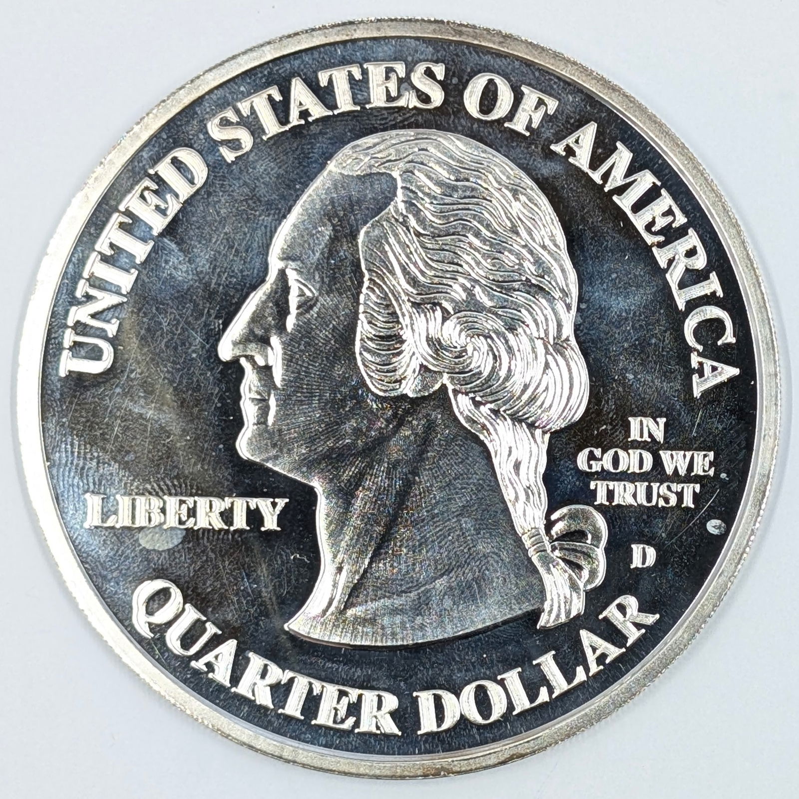 FEATURE Large 4 Troy Ounce .999 Silver Yellowstone Park Quarter Design Commemorative Medal - 2