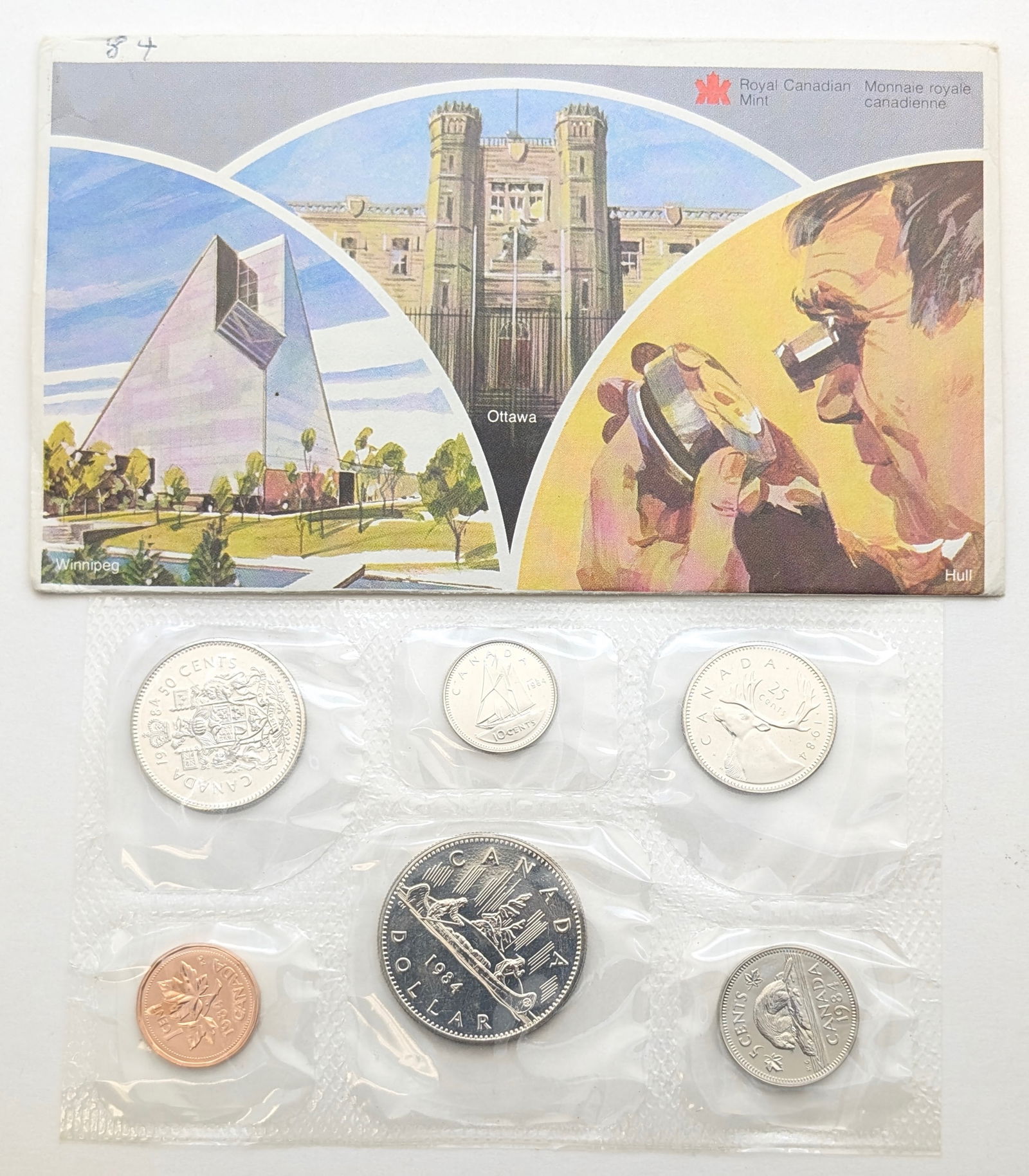 1984 Royal Canadian Mint Uncirculated Coin Set (1 of 2)
