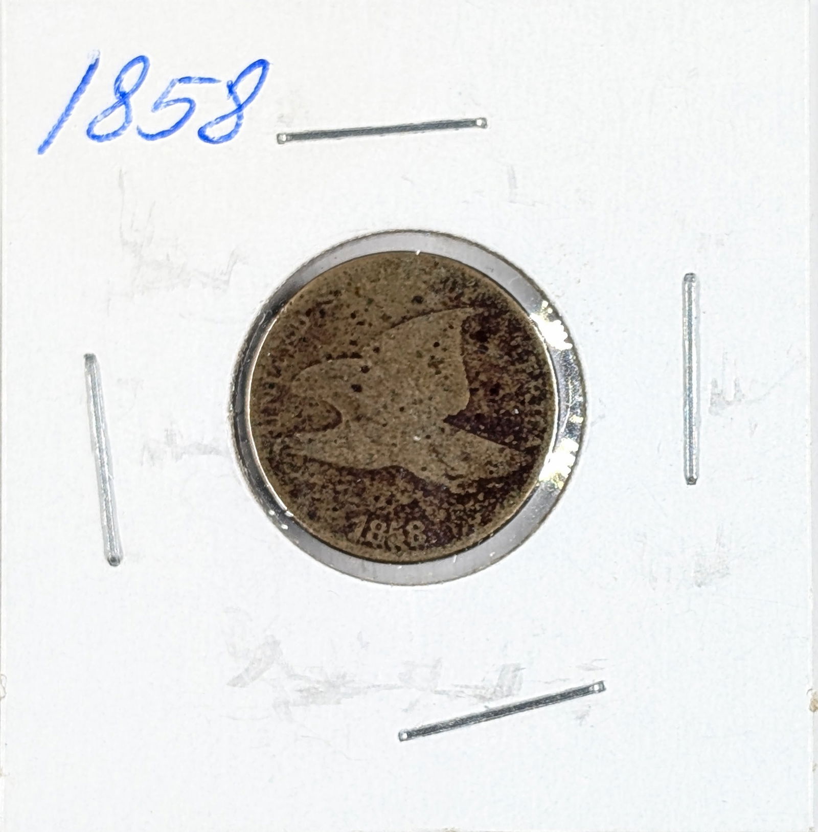 1858 Flying Cent (1 of 2)